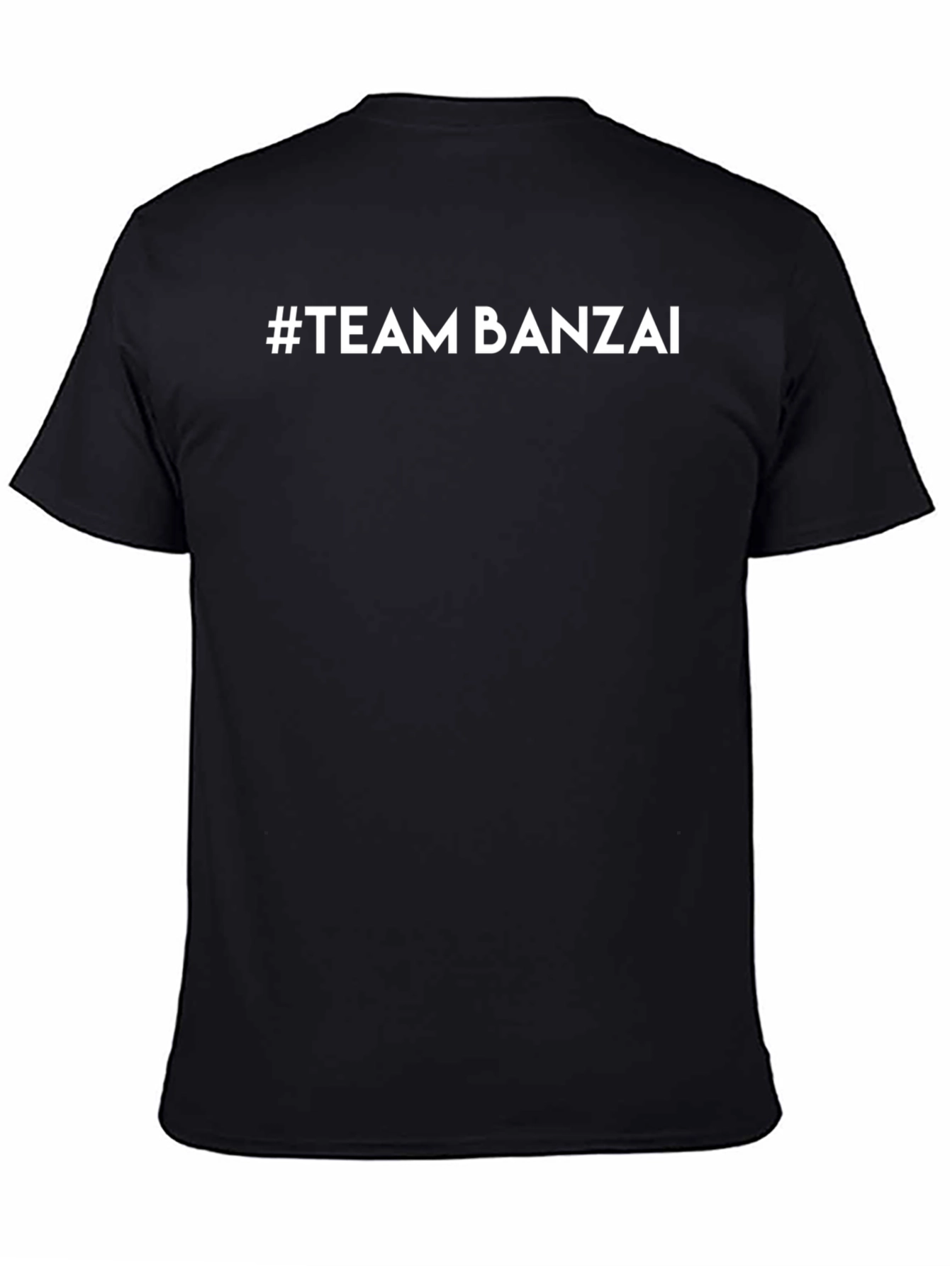 #Team Banzai Tee - Classic Black Cotton T-Shirt