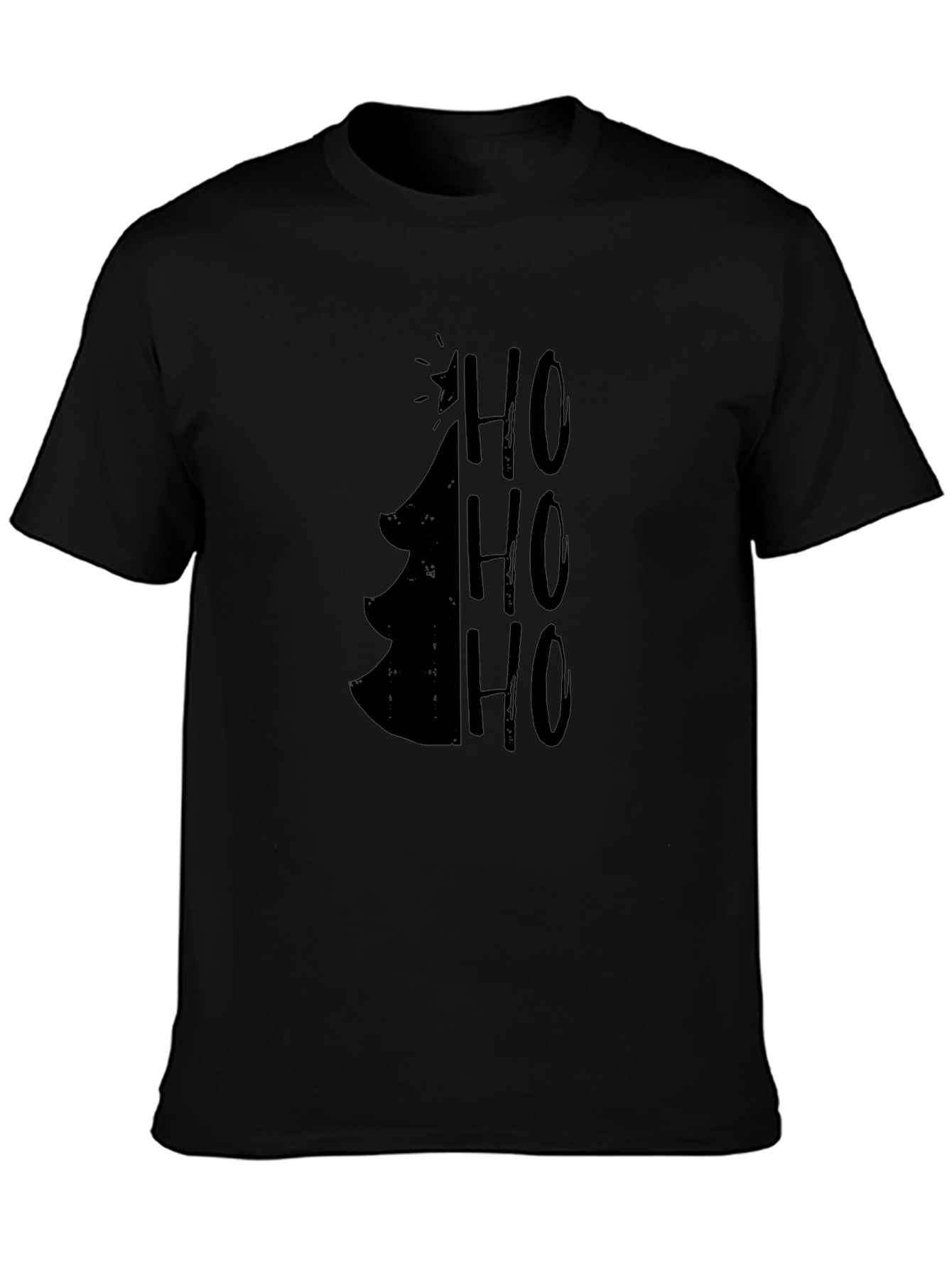 Christmas Tree HO HO HO Mens Graphic Tee