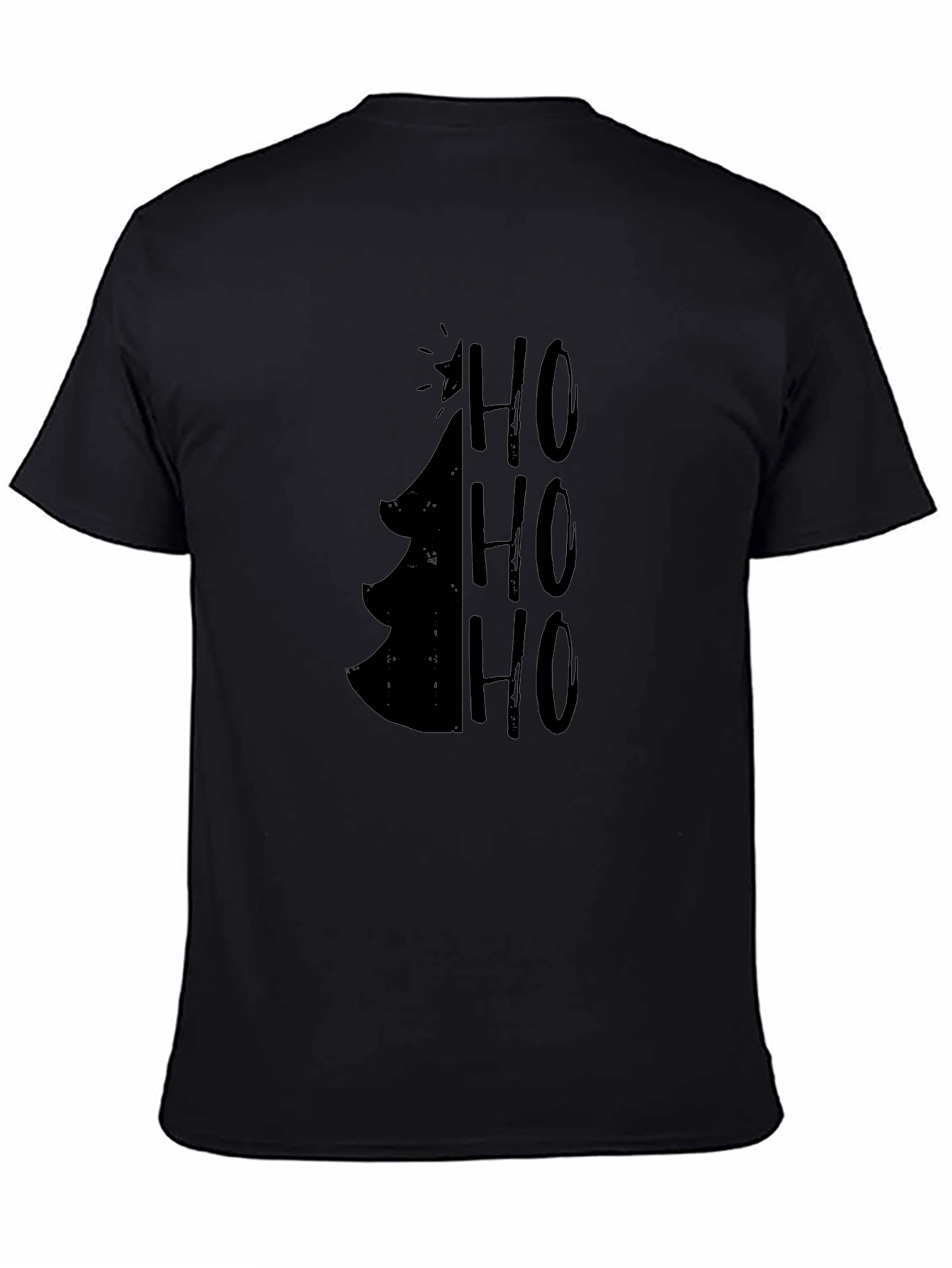 Christmas Tree HO HO HO Mens Graphic Tee