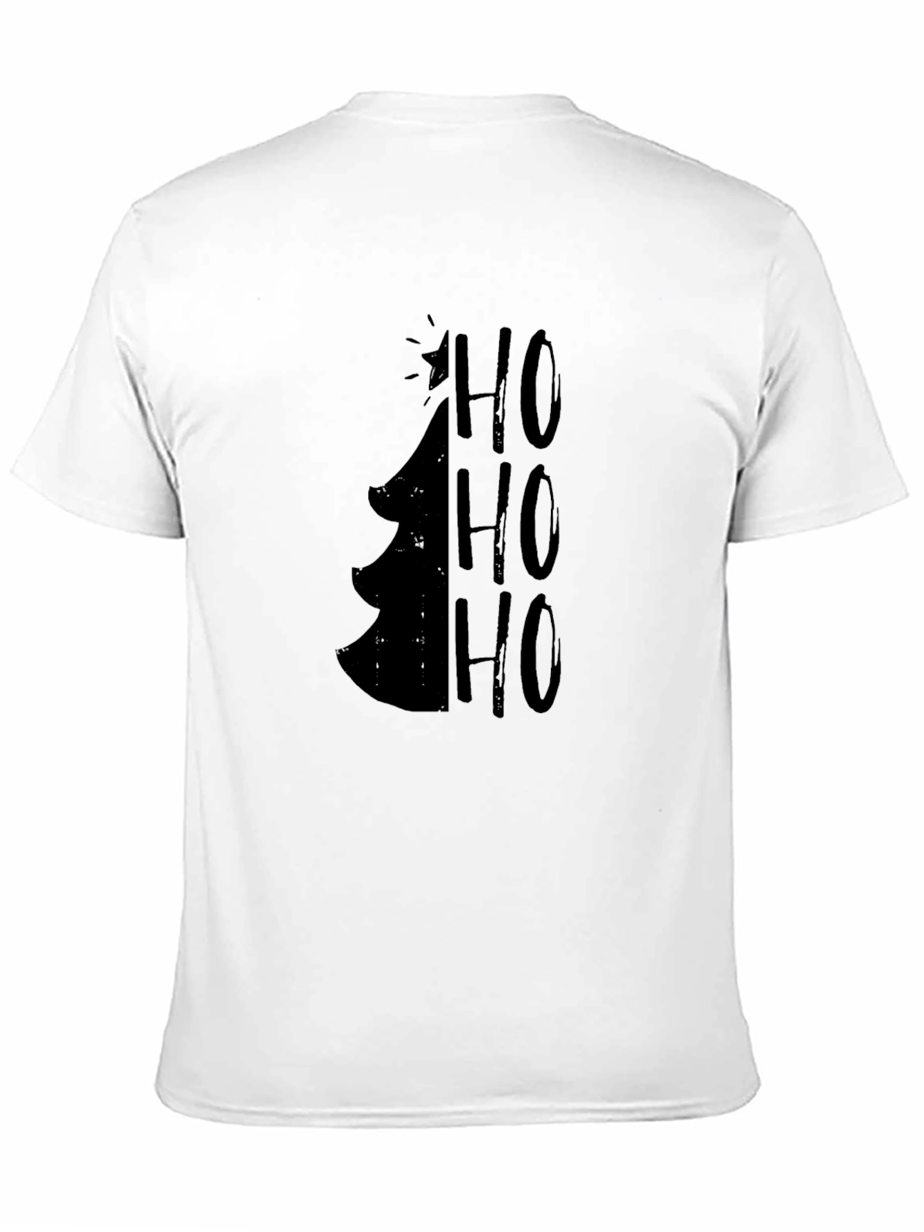 Christmas Tree HO HO HO Mens Graphic Tee