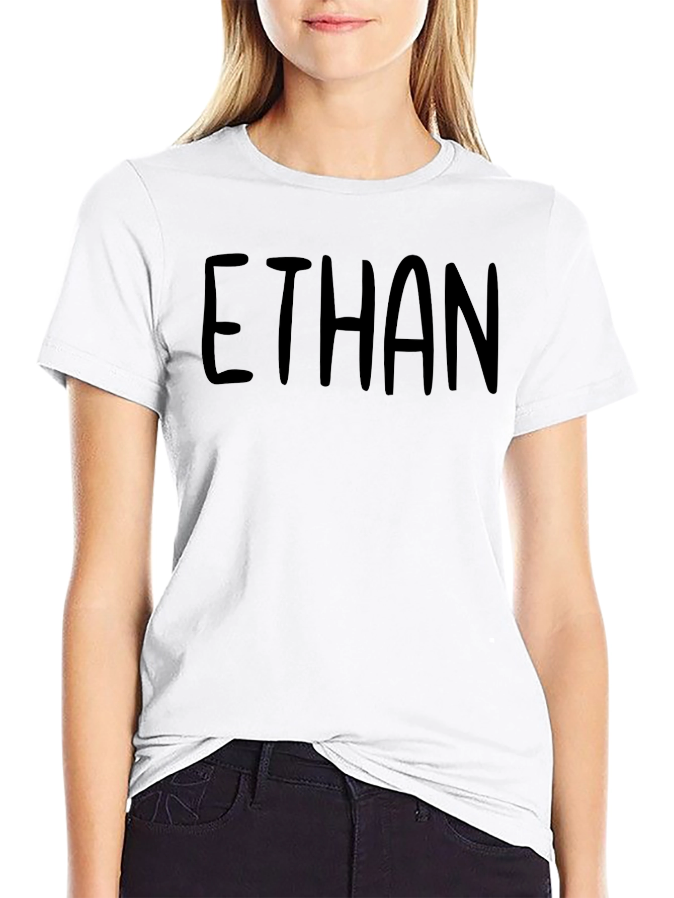 Personalized Ethan Black T-Shirt