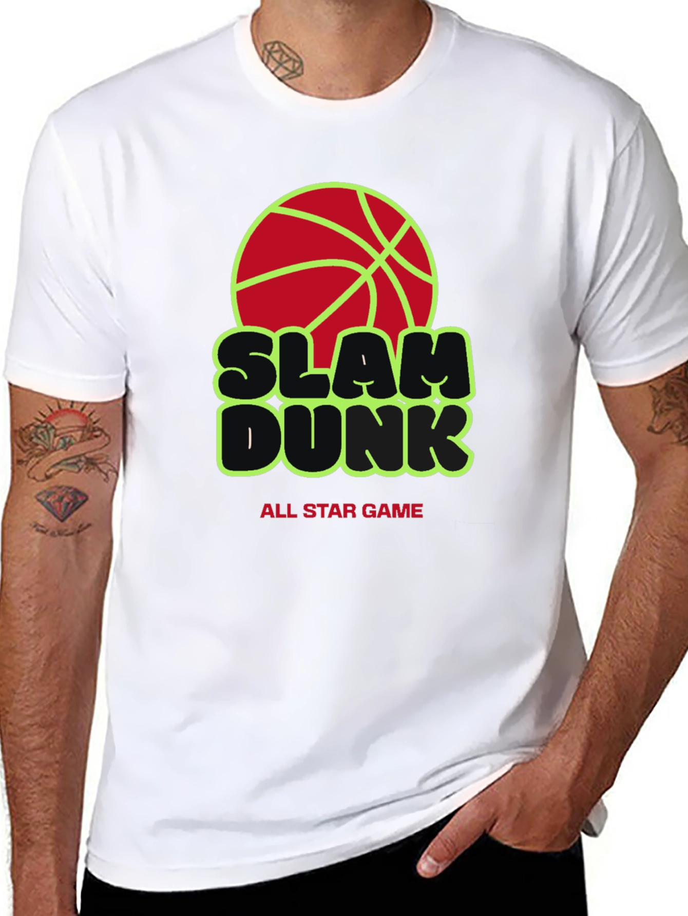 Slam Dunk All Star Game Black Graphic Tee