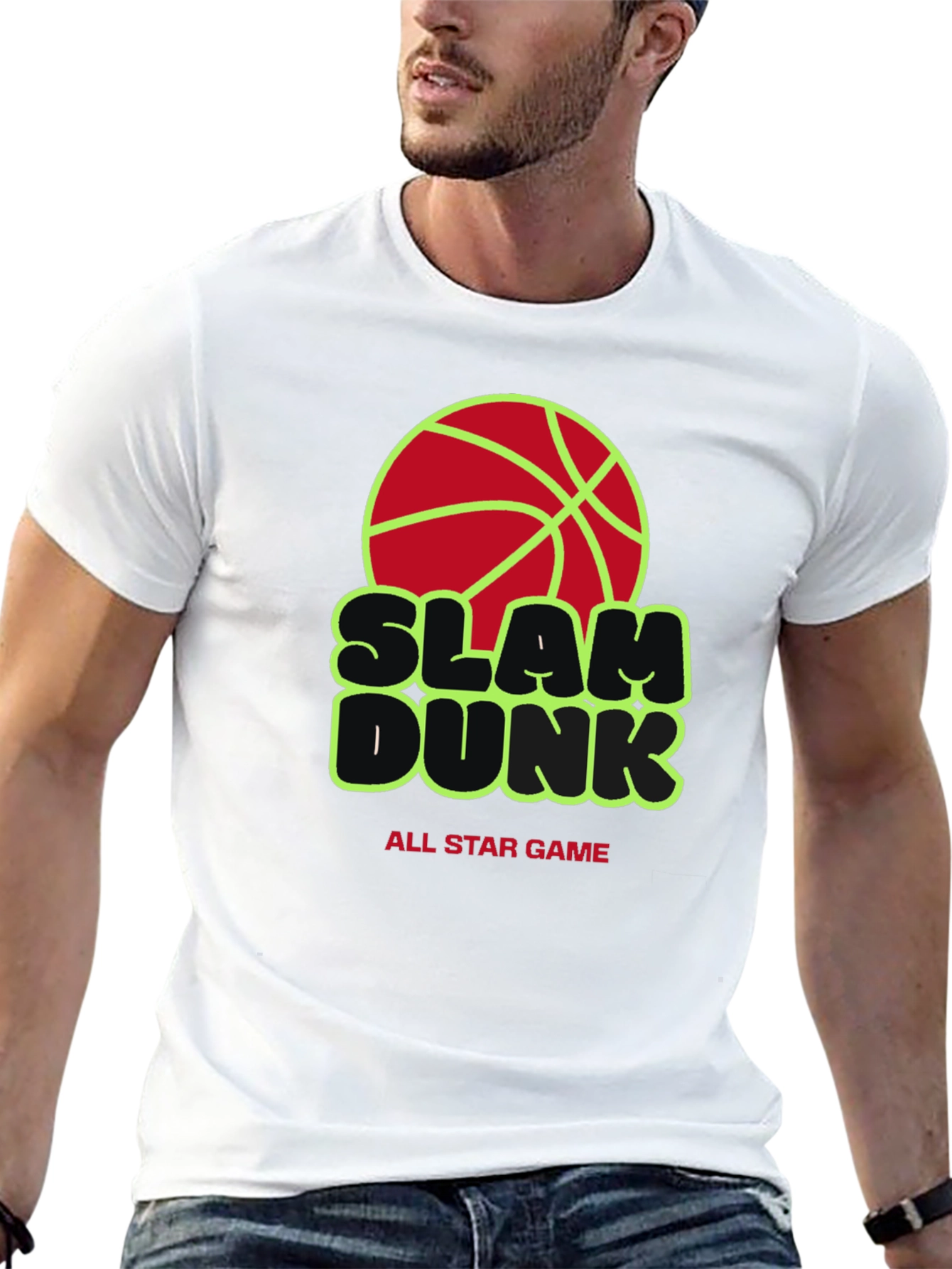 Slam Dunk All Star Game Black Graphic Tee