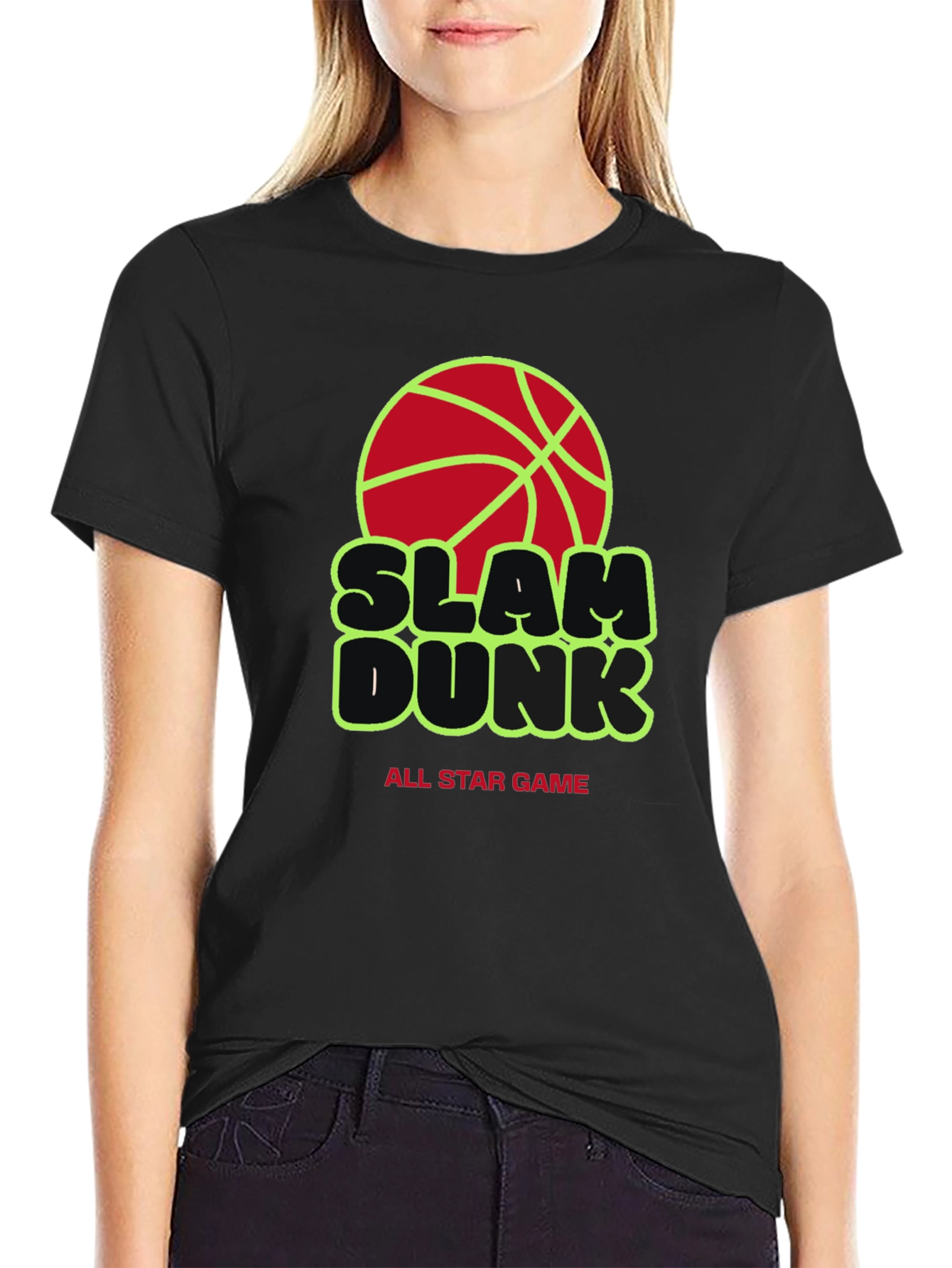 Slam Dunk All Star Game Black Graphic Tee