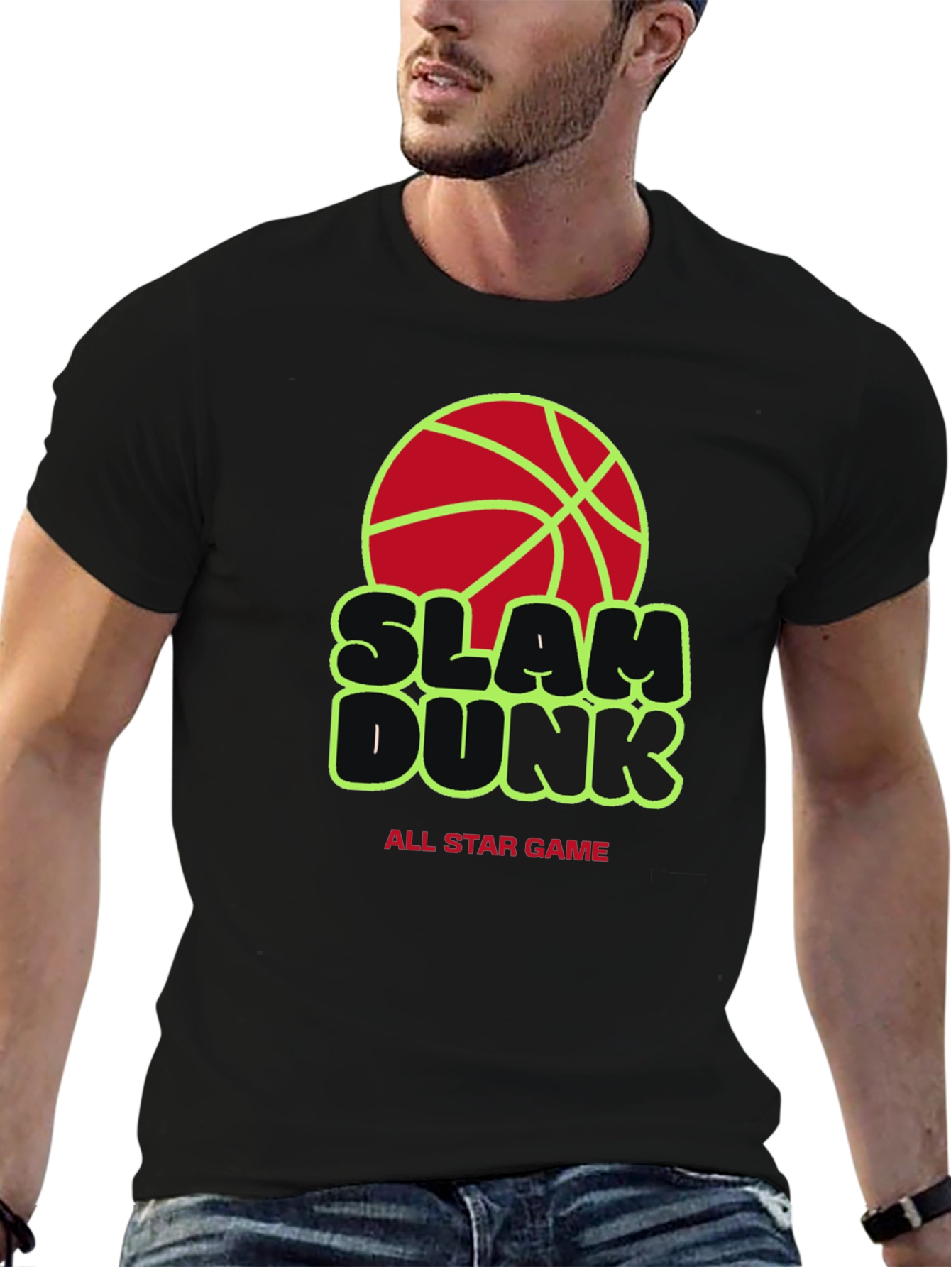 Slam Dunk All Star Game Black Graphic Tee