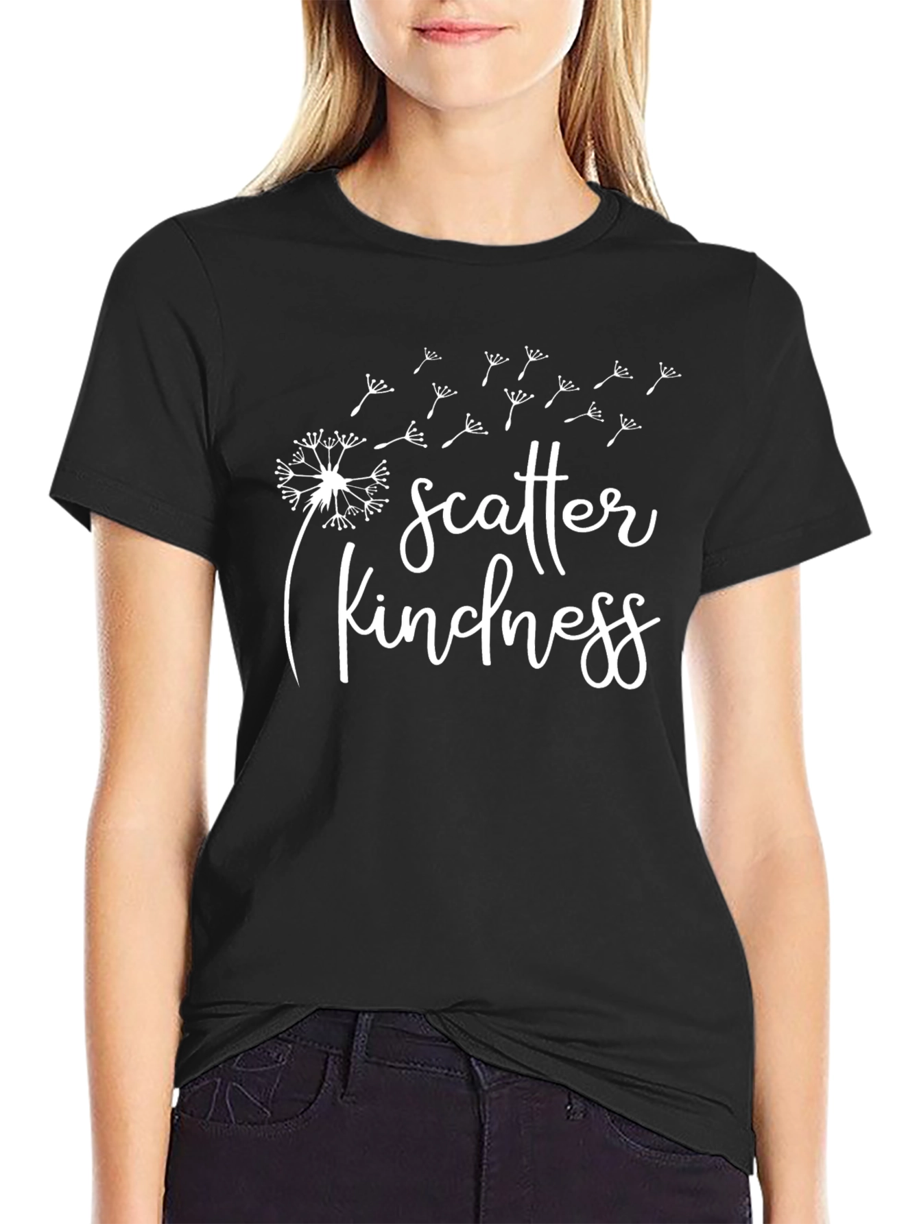 Scatter Kindness Black T-Shirt