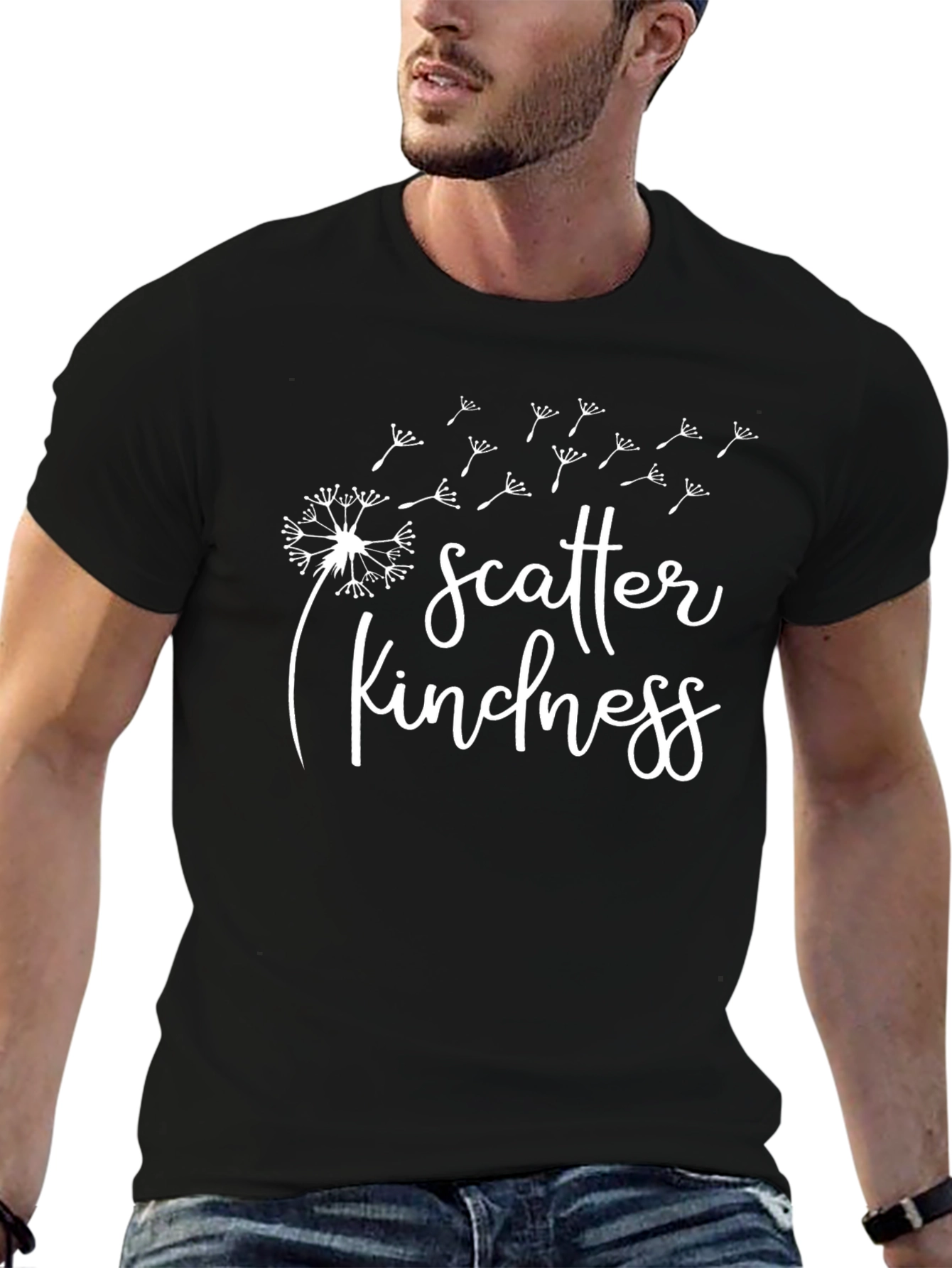 Scatter Kindness Black T-Shirt