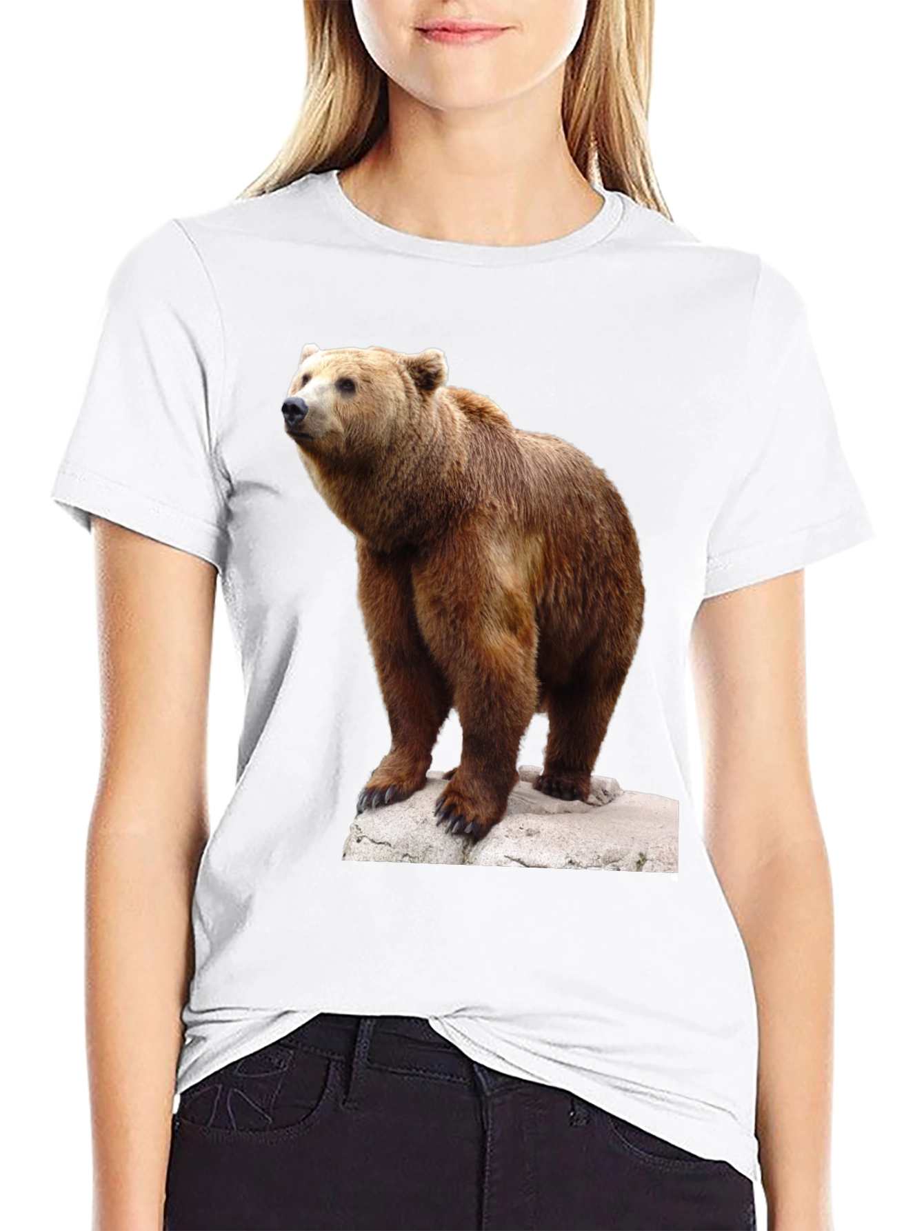 Bear Graphic Tee - Wildlife Animal T-Shirt