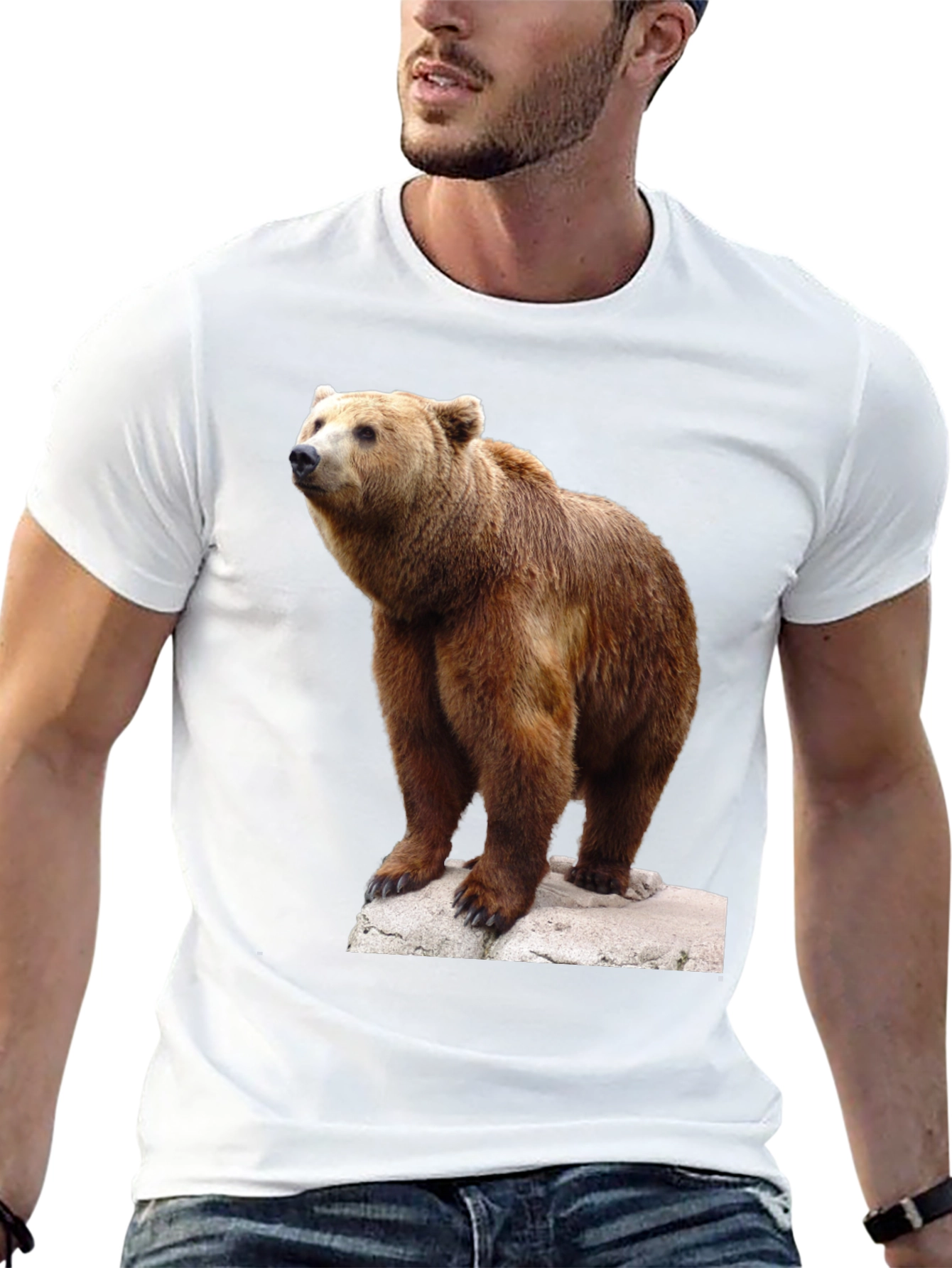 Bear Graphic Tee - Wildlife Animal T-Shirt