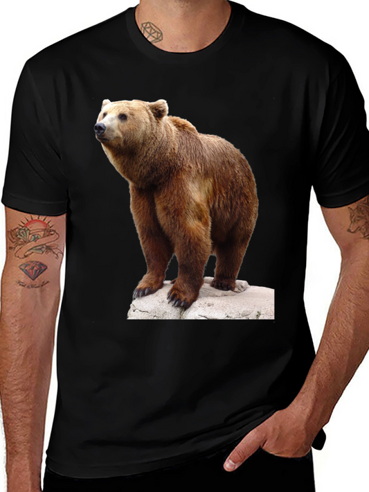 Bear Graphic Tee - Wildlife Animal T-Shirt