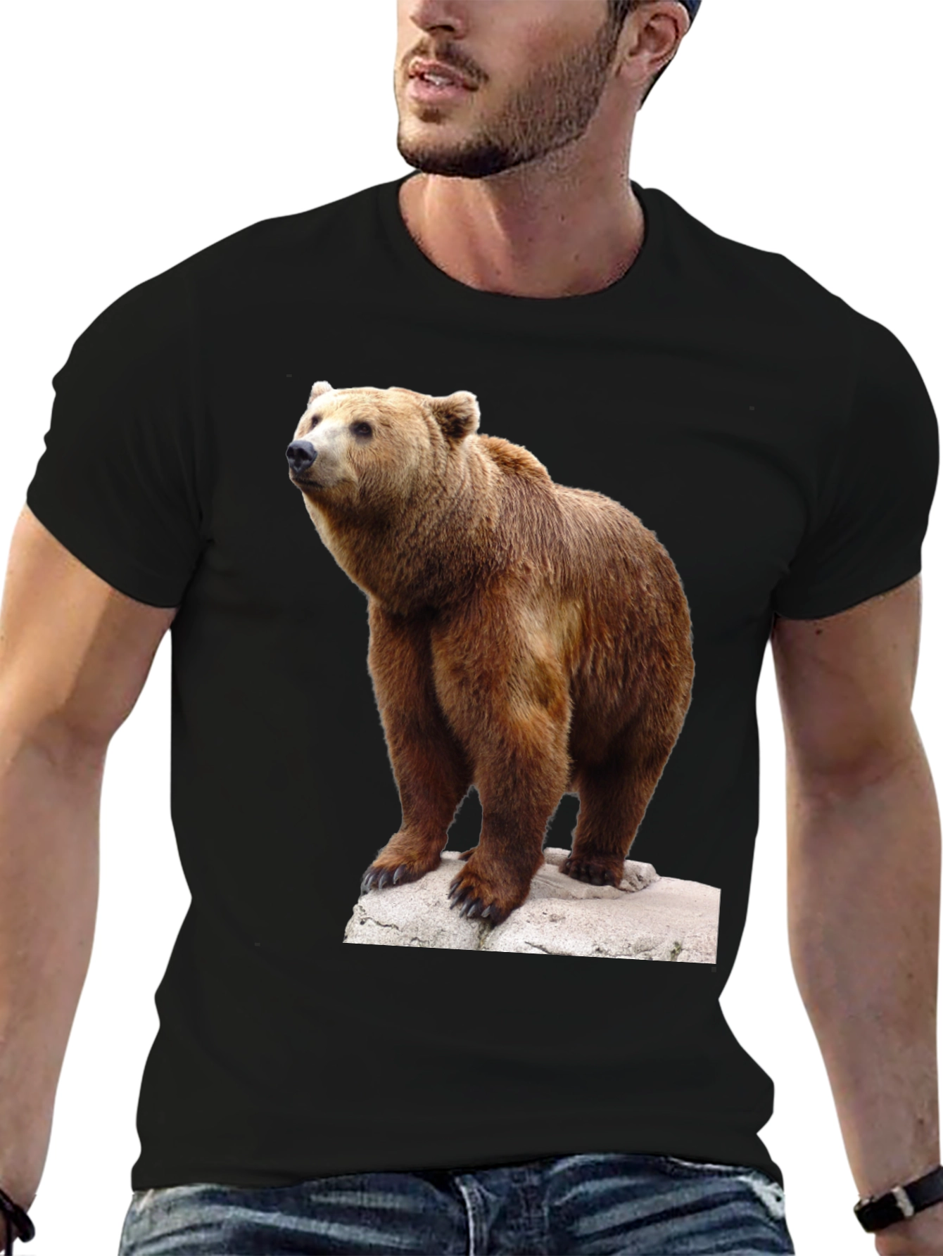 Bear Graphic Tee - Wildlife Animal T-Shirt