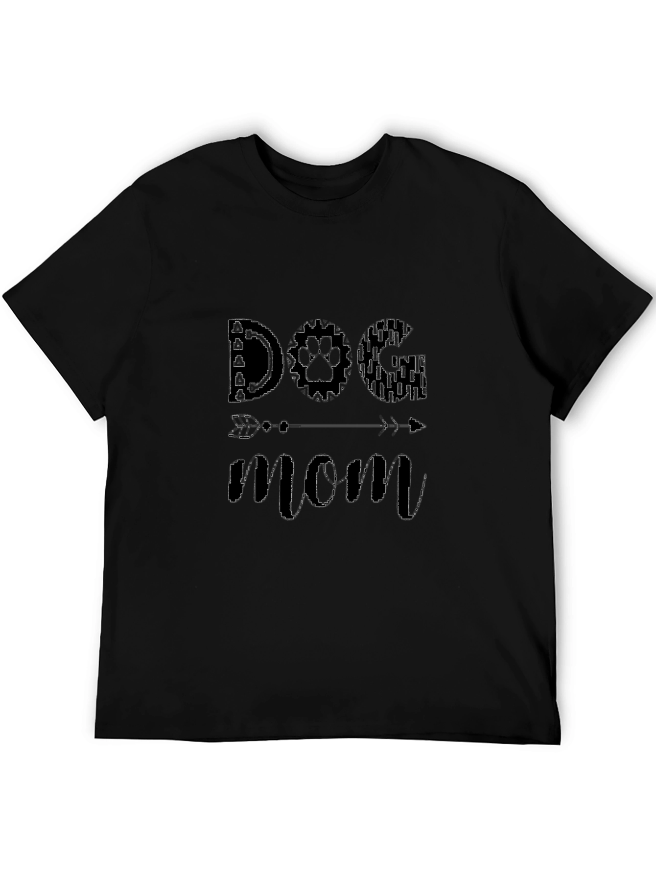 Dog Mom T-Shirt - Unique Paw Print Arrow Design