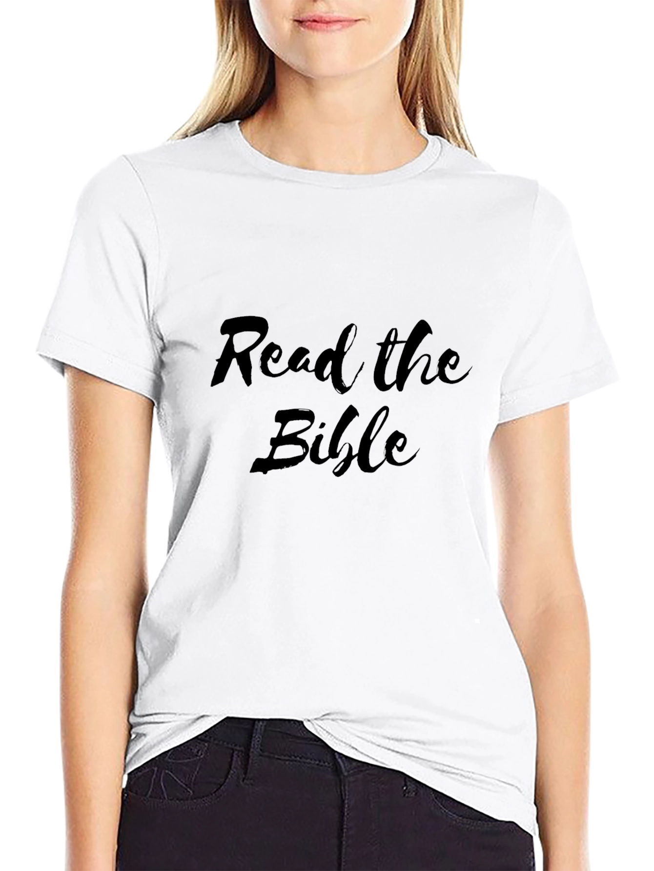 Read the Bible Black Tee