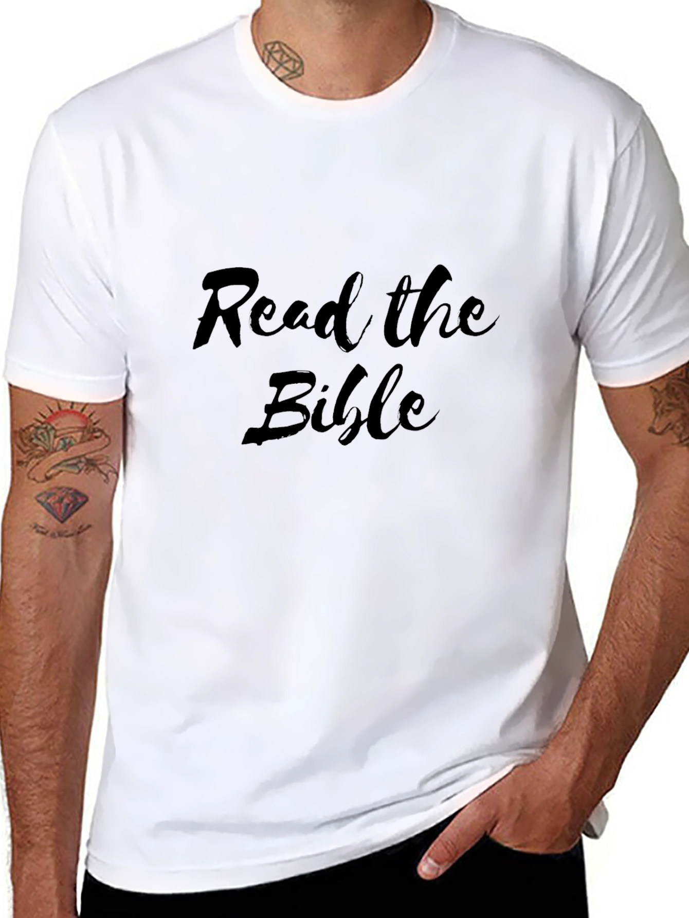Read the Bible Black Tee