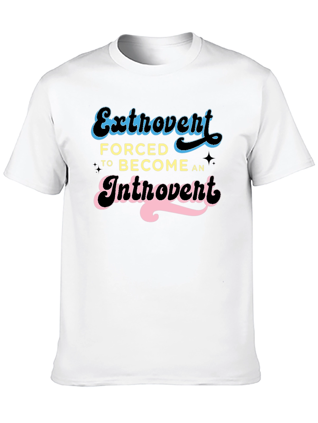 Introvert Humor Tee - Black Graphic T-Shirt