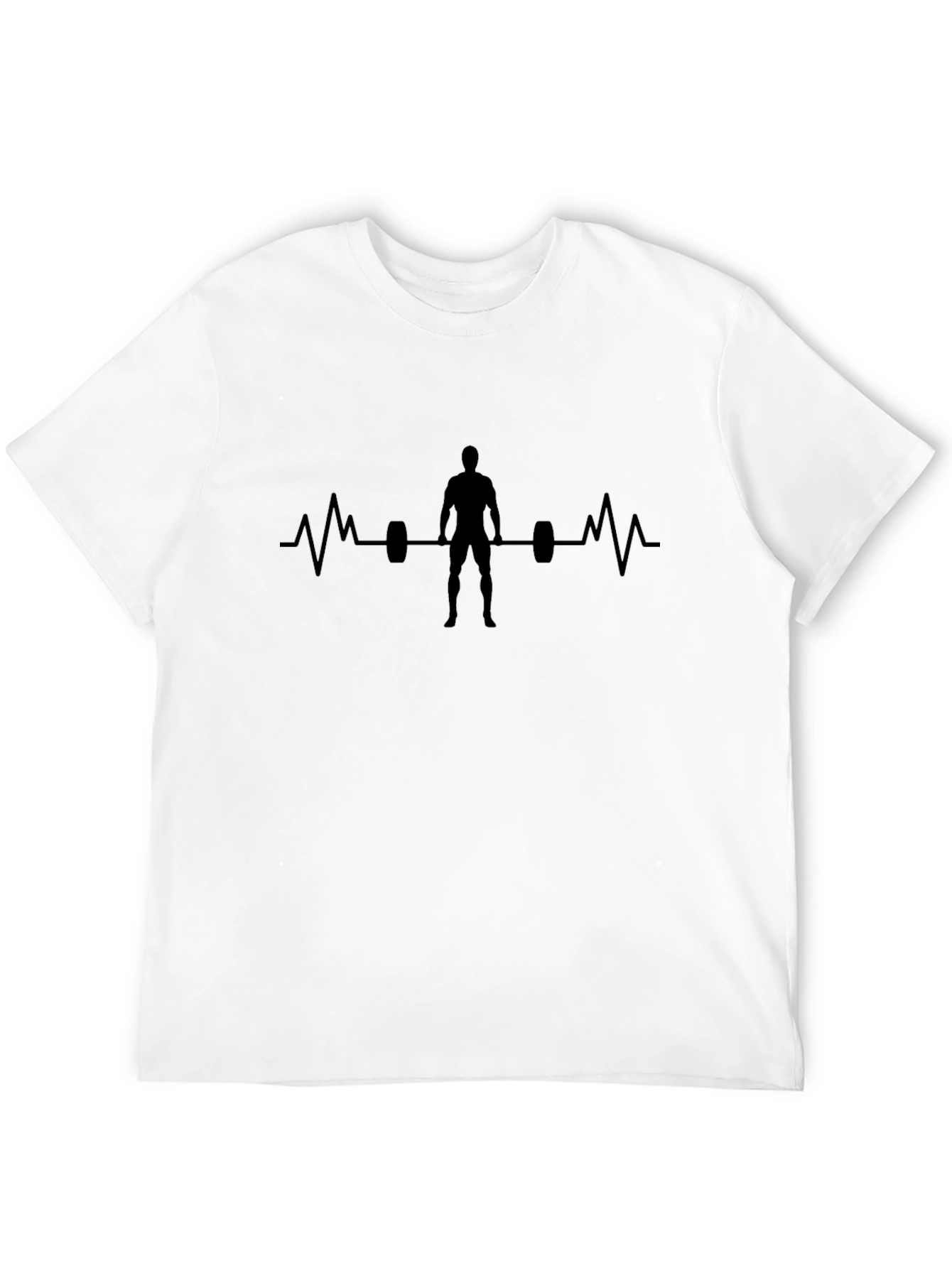 Weightlifting Heartbeat T-Shirt - Gym Workout Tee