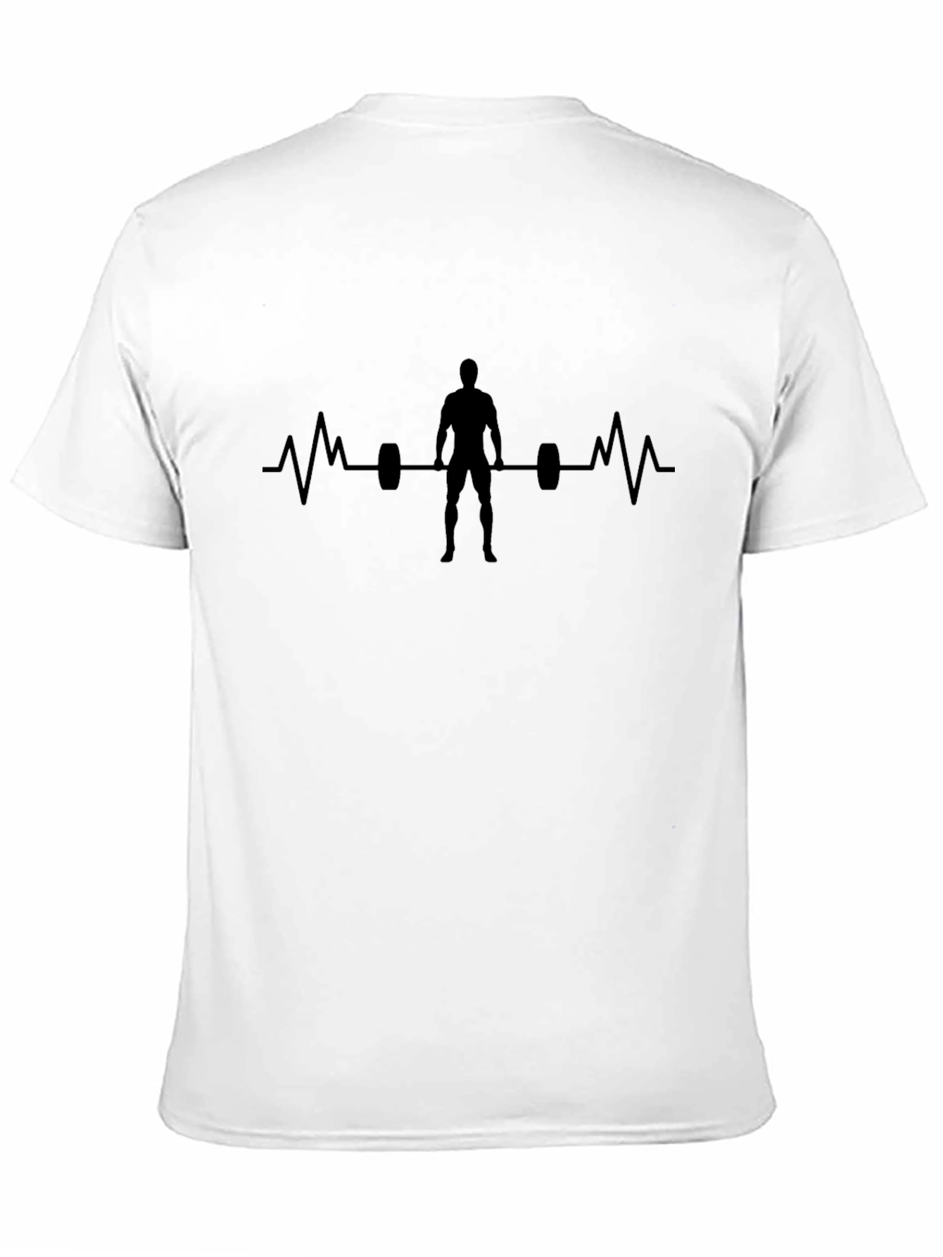 Weightlifting Heartbeat T-Shirt - Gym Workout Tee