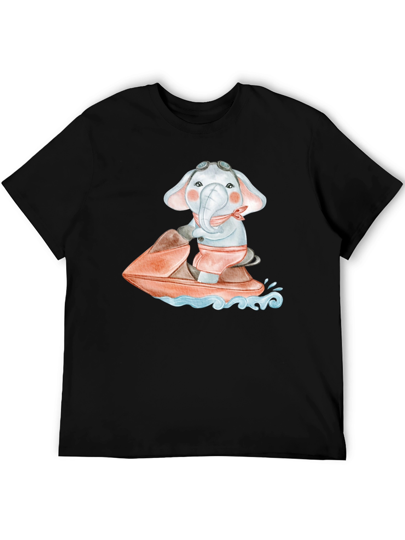 Elephant Jet Ski Graphic Tee