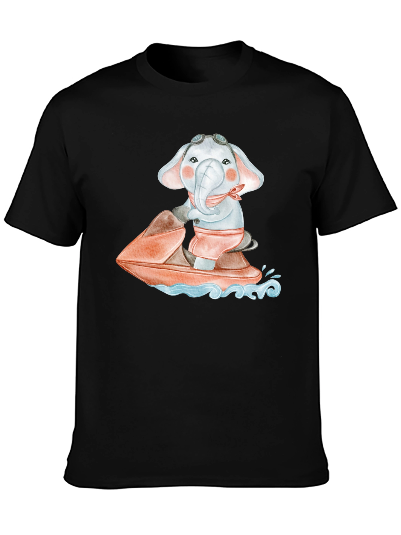 Elephant Jet Ski Graphic Tee