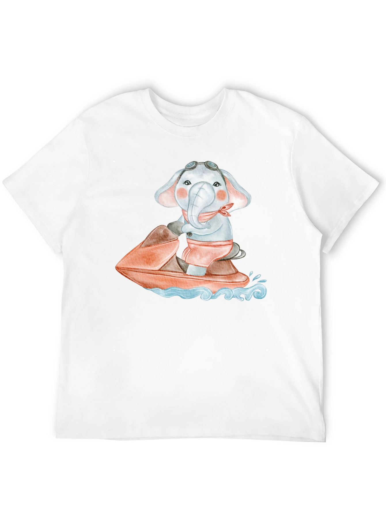Elephant Jet Ski Graphic Tee
