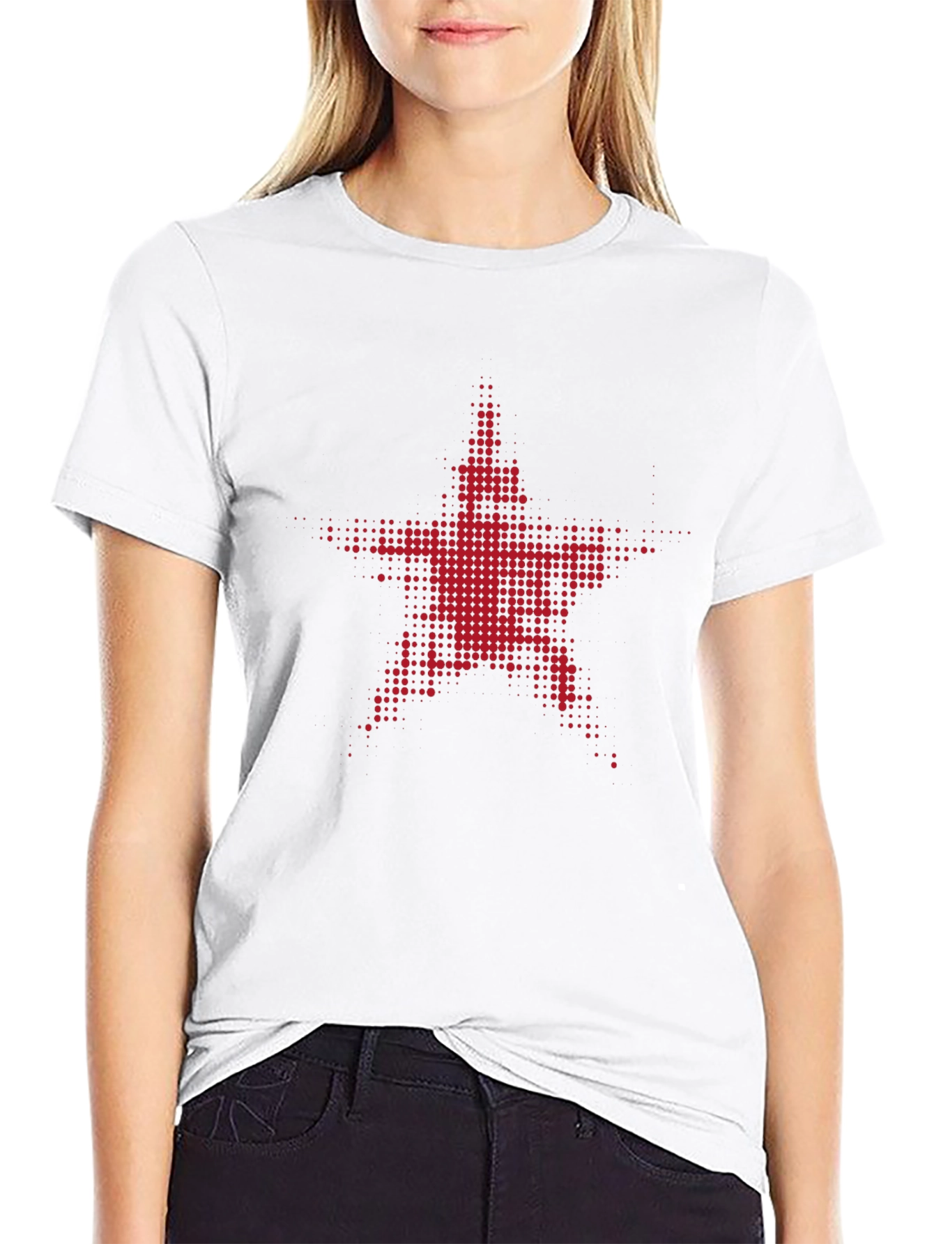 Red Star Graphic Black T-Shirt