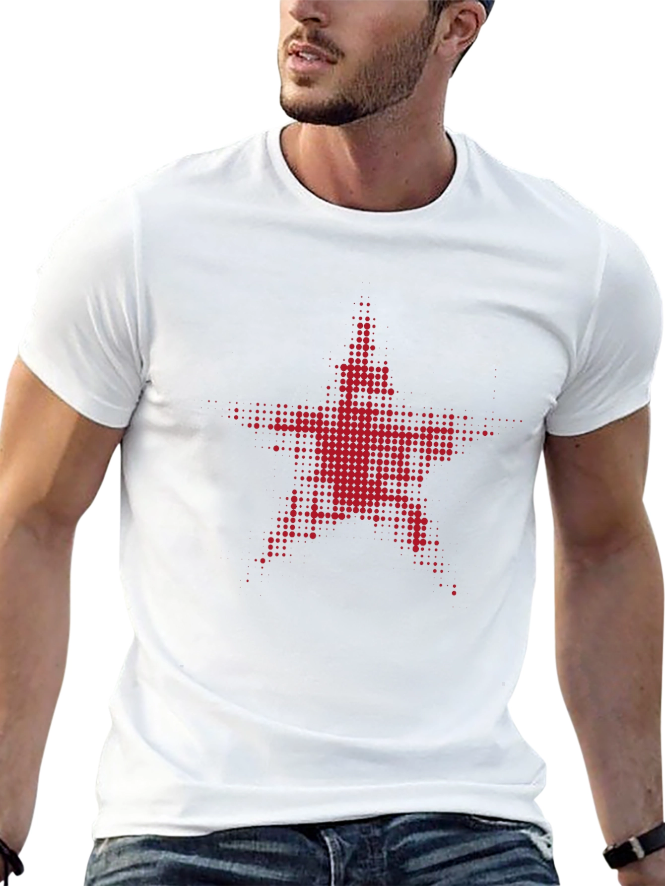 Red Star Graphic Black T-Shirt