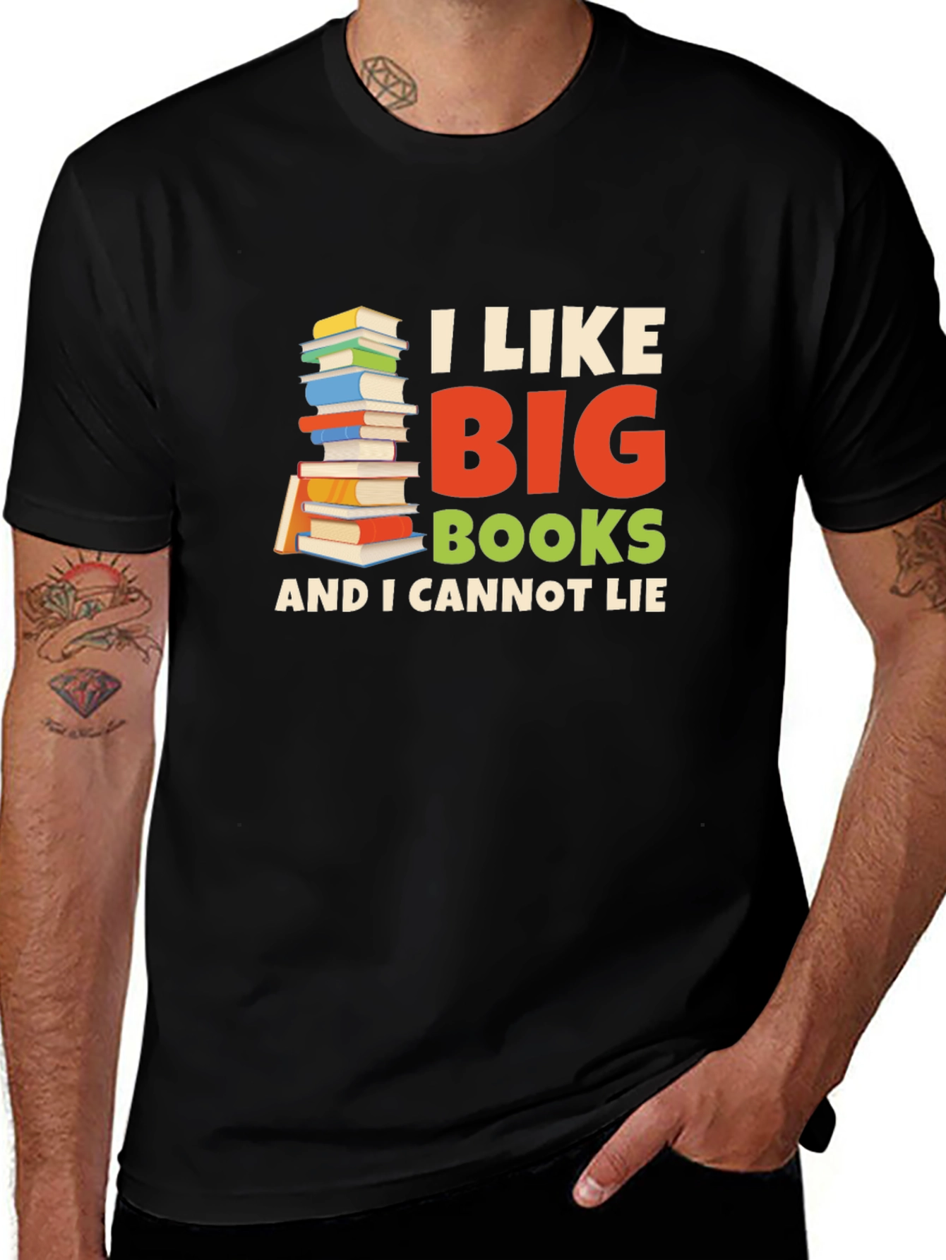 I Like Big Books T-Shirt - Novelty Reader Tee