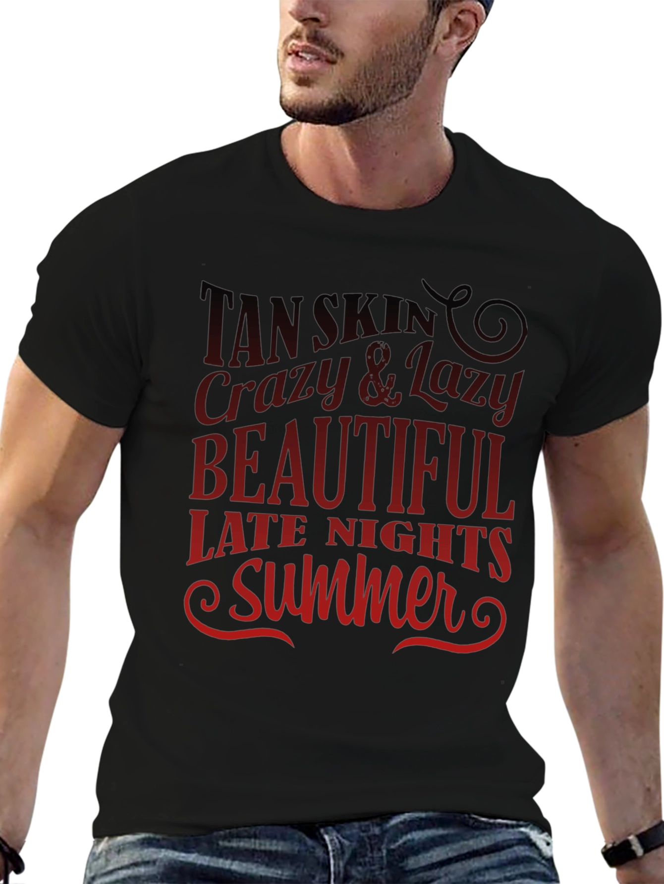 Tan Skin Crazy & Lazy Summer T-Shirt