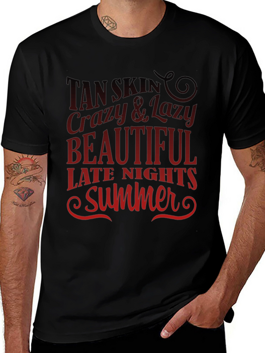 Tan Skin Crazy & Lazy Summer T-Shirt