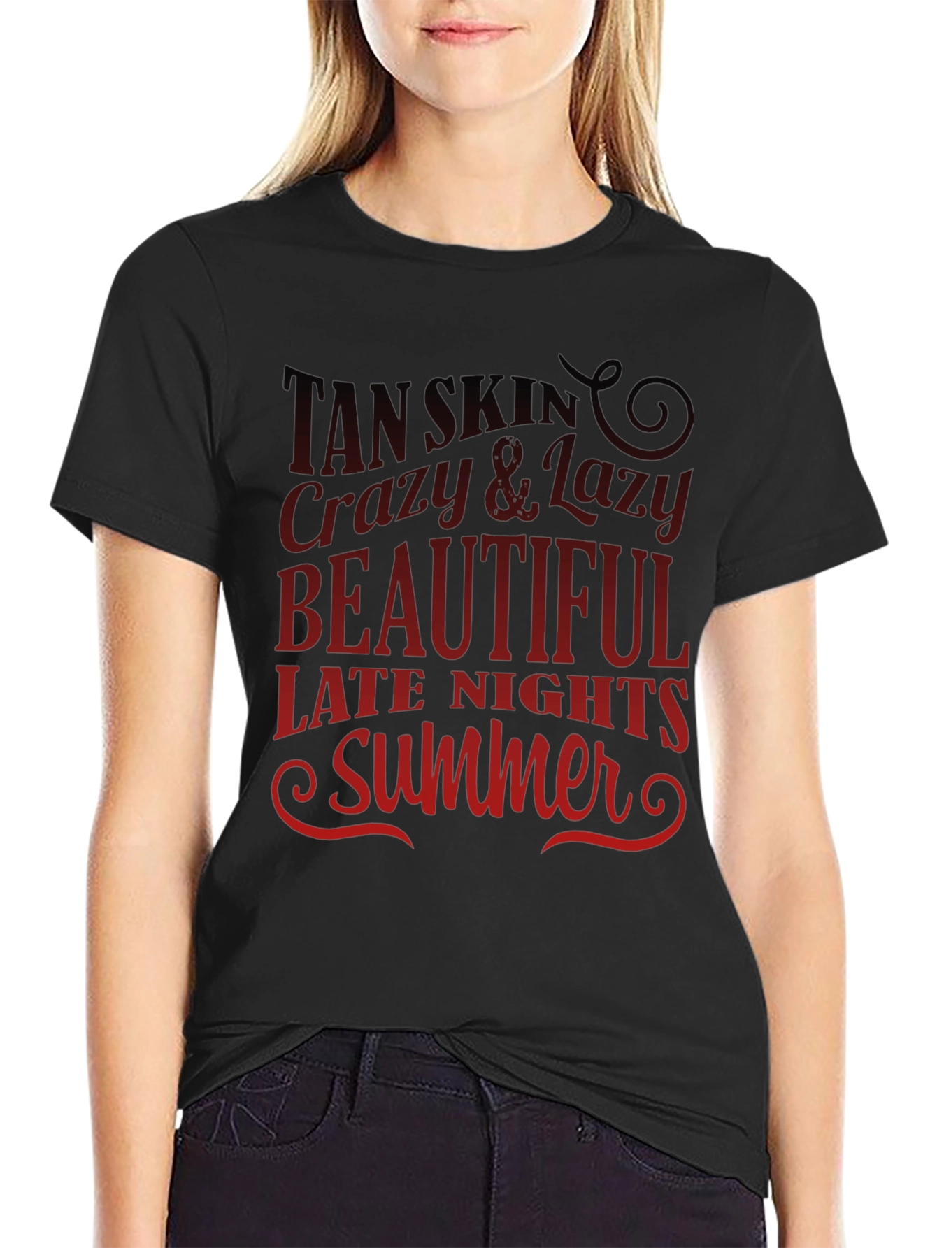 Tan Skin Crazy & Lazy Summer T-Shirt