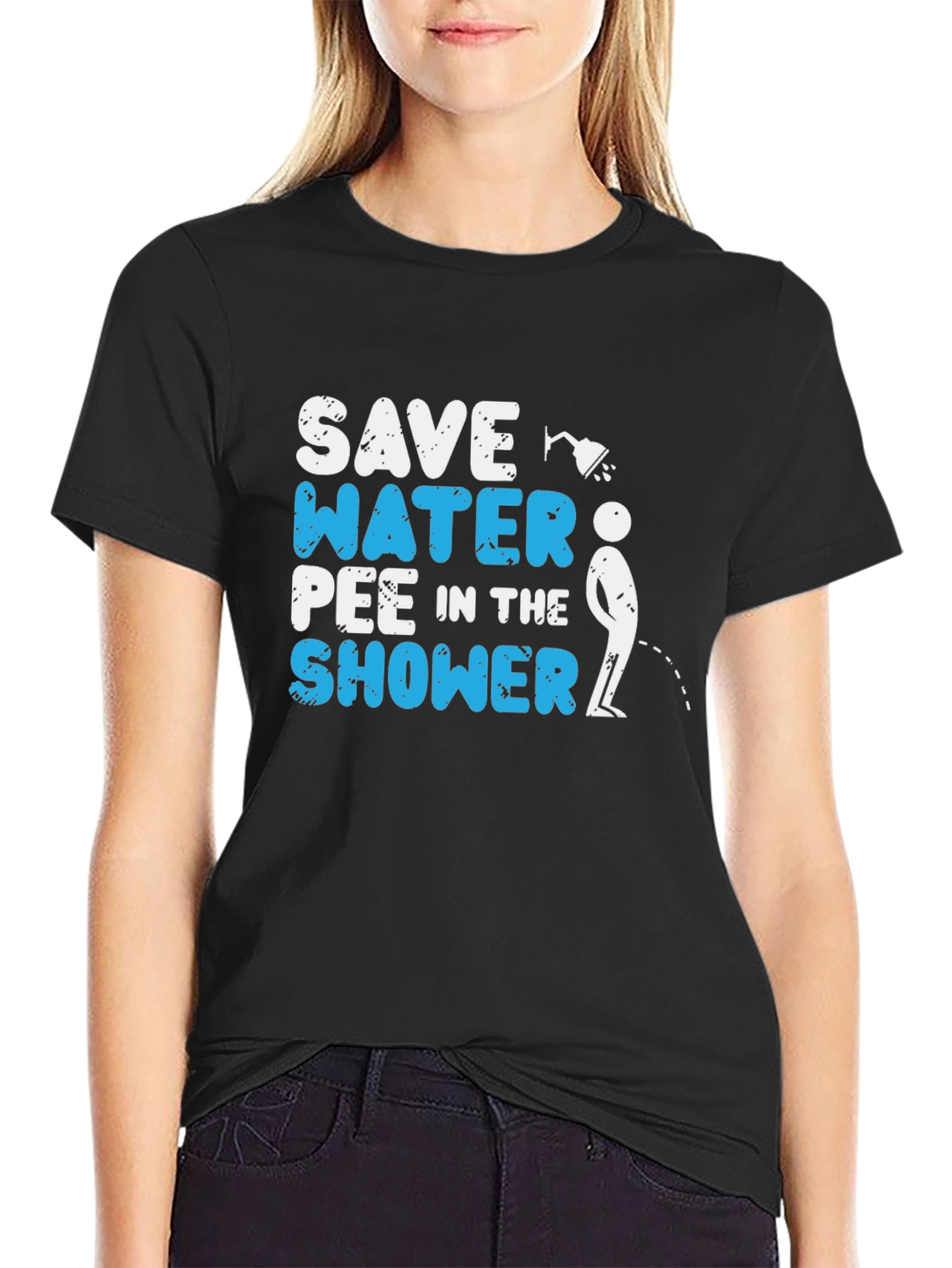 Save Water Pee in the Shower Graphic Tee
