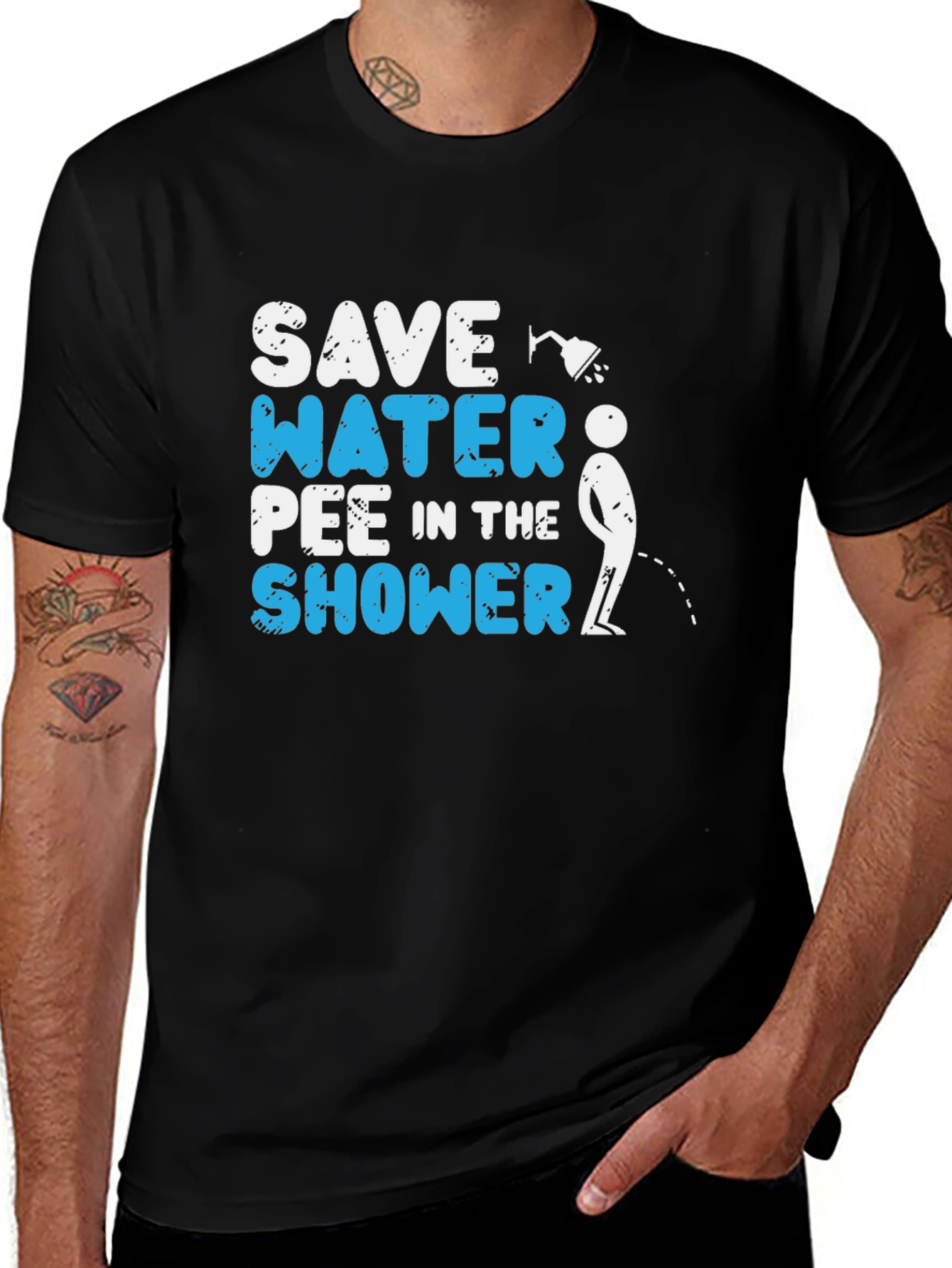 Save Water Pee in the Shower Graphic Tee