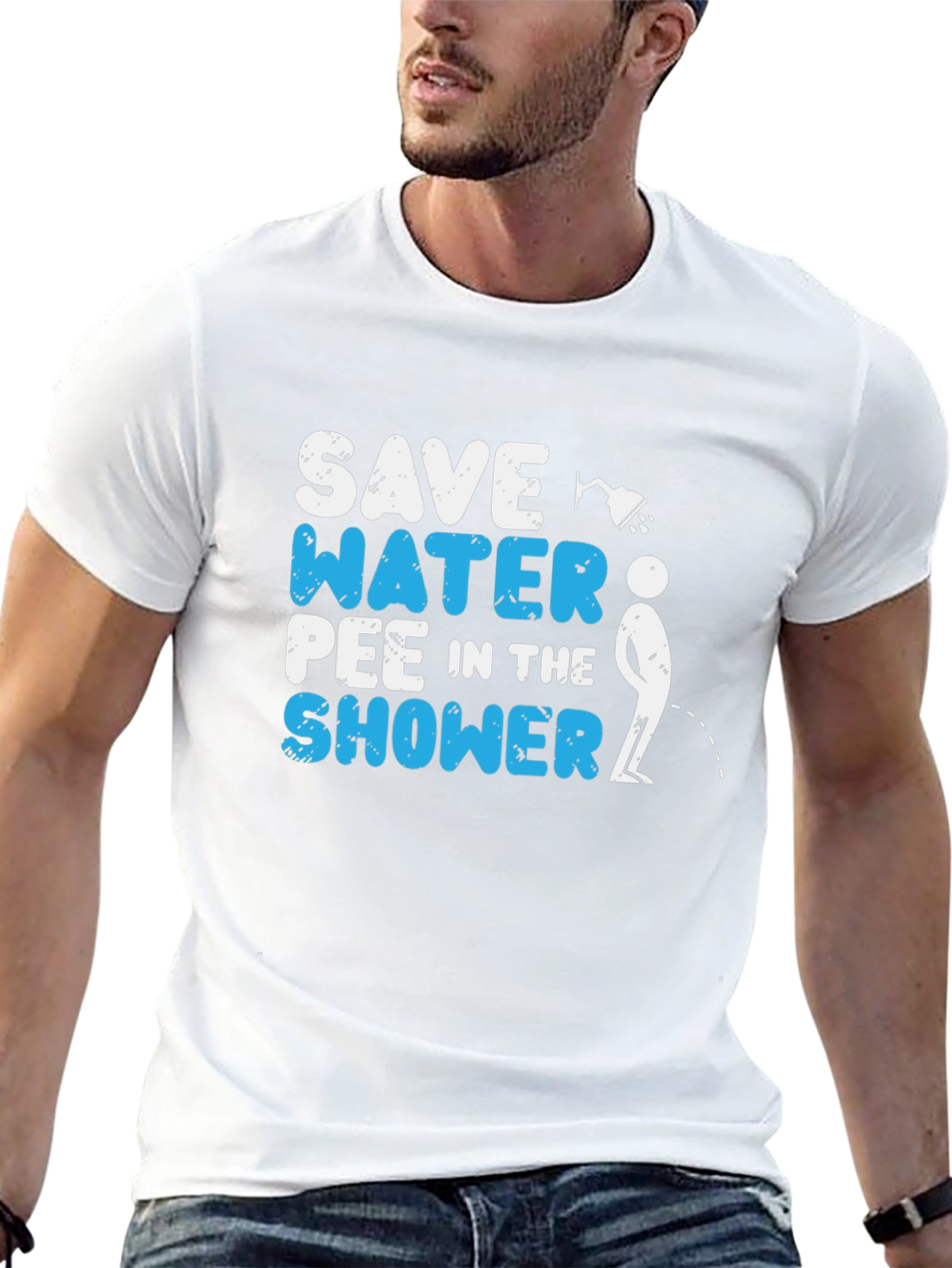 Save Water Pee in the Shower Graphic Tee