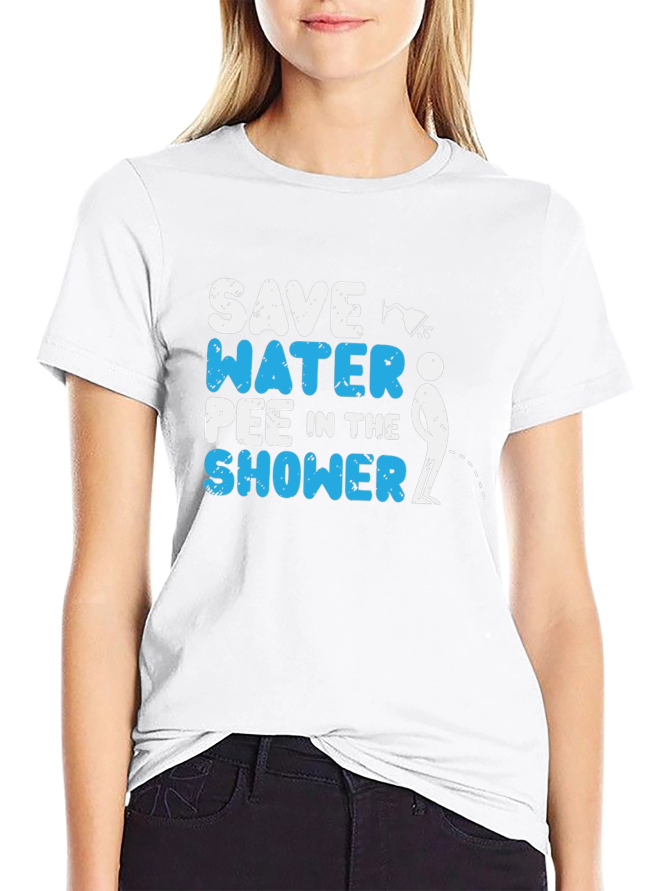 Save Water Pee in the Shower Graphic Tee