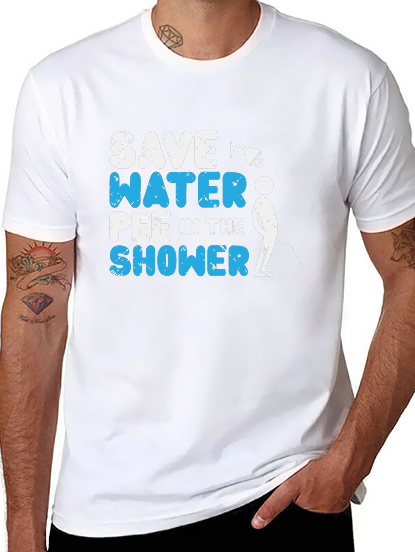 Save Water Pee in the Shower Graphic Tee