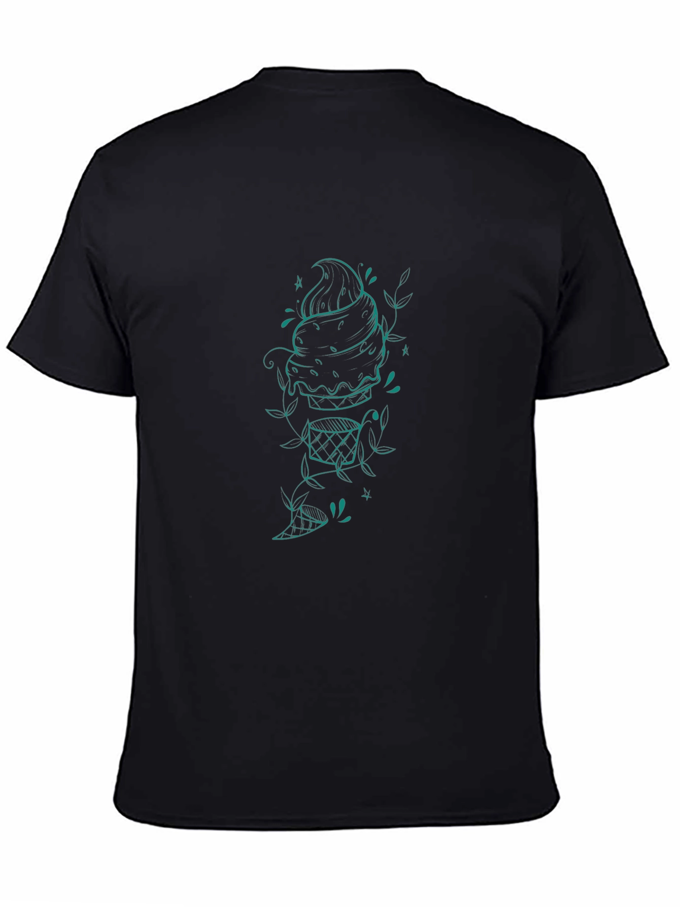 Cool Graphic Tee - Ice Cream Cone Design