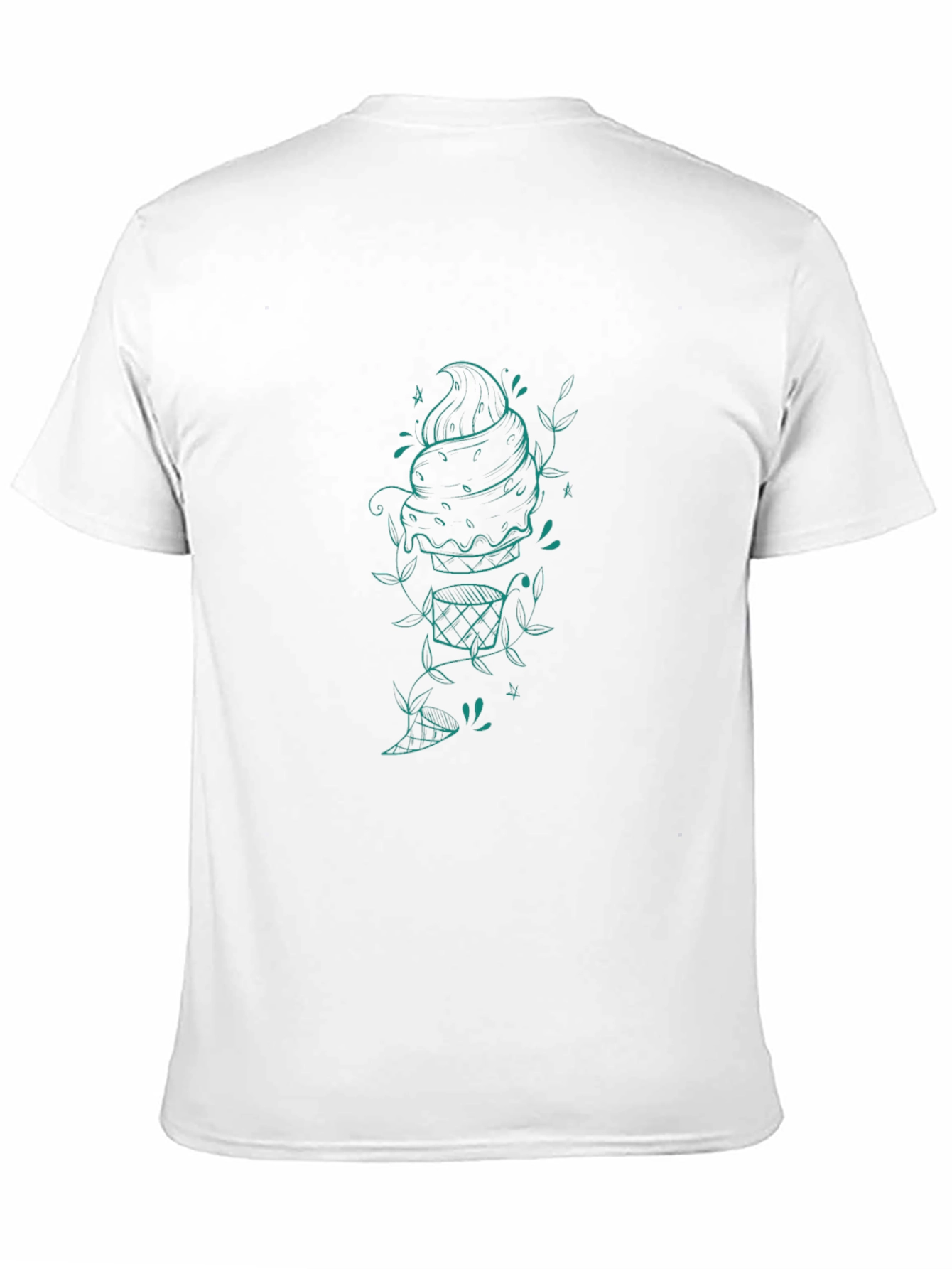Cool Graphic Tee - Ice Cream Cone Design