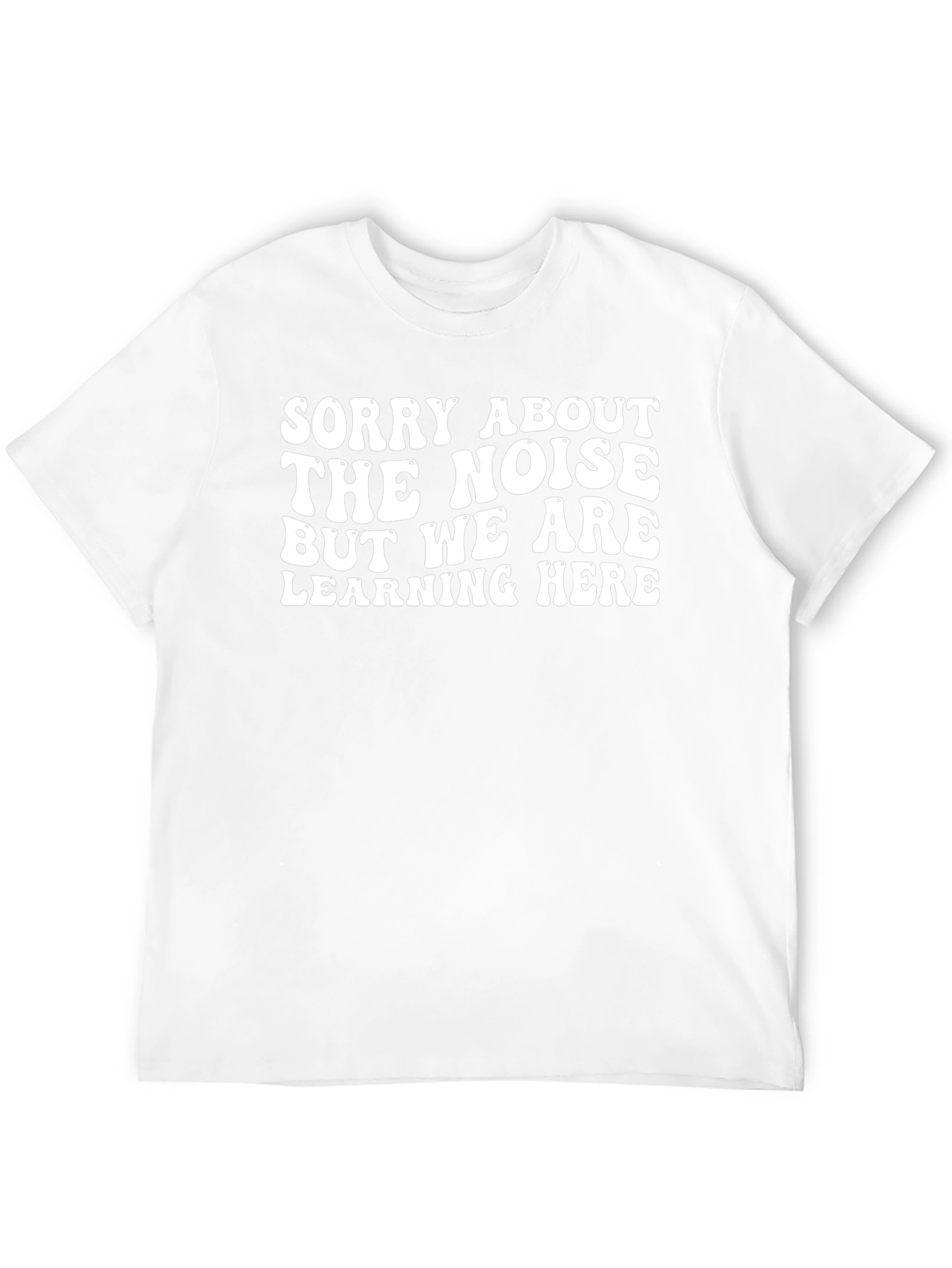 Sorry About The Noise Black Graphic T-Shirt