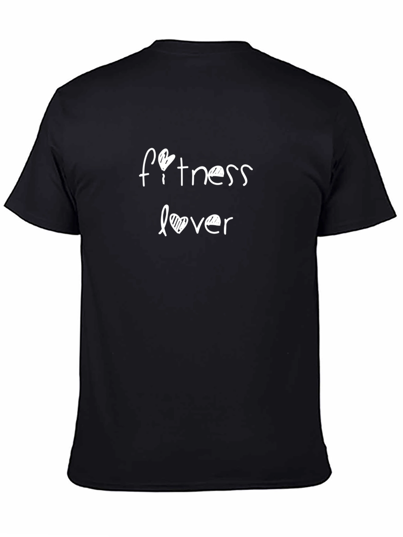 Fitness Lover Graphic Tee - Black