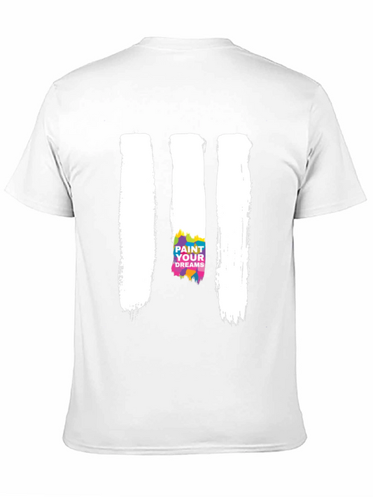 Paint Your Dreams Graphic Tee - Stylish Black T-Shirt