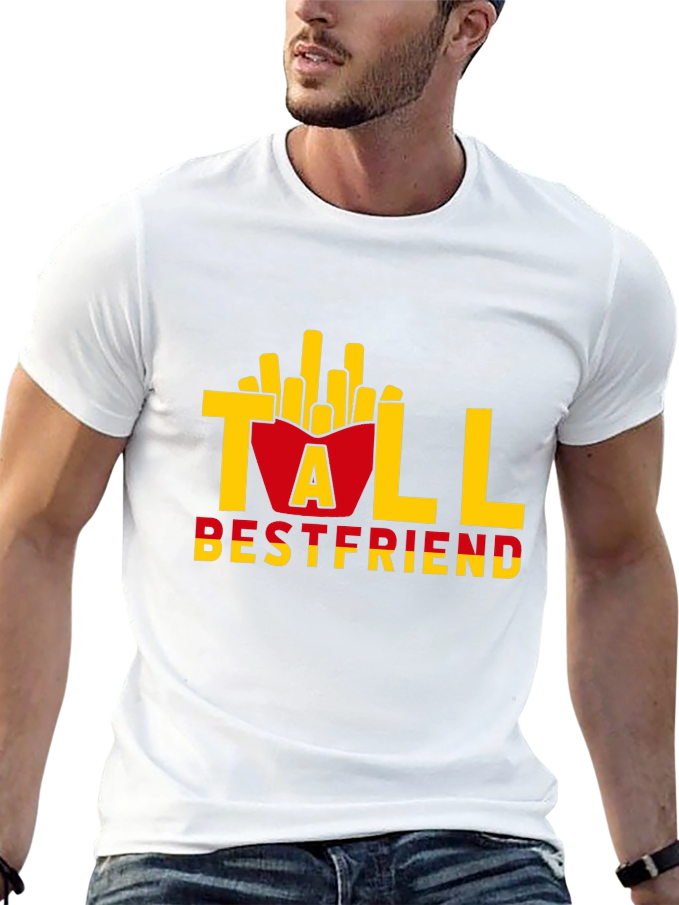 Tall Bestfriend Funny Fries T-Shirt