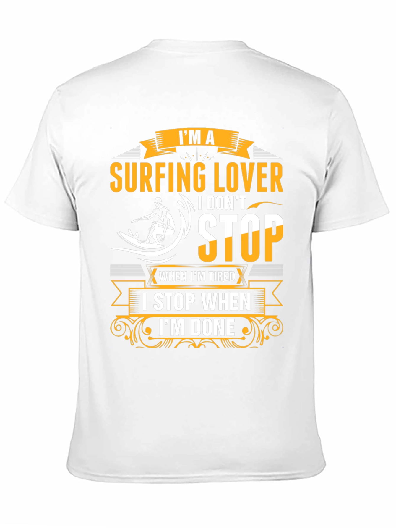 Surfing Lover Graphic Tee - Never Stop Surfing!
