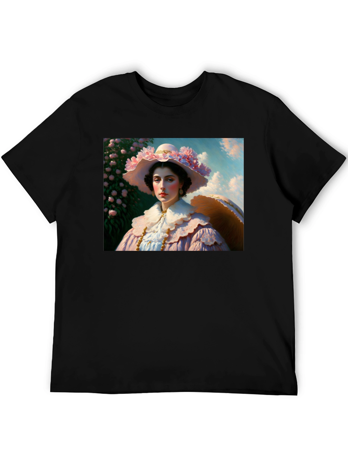 Floral Portrait Tee - Elegant Fashion