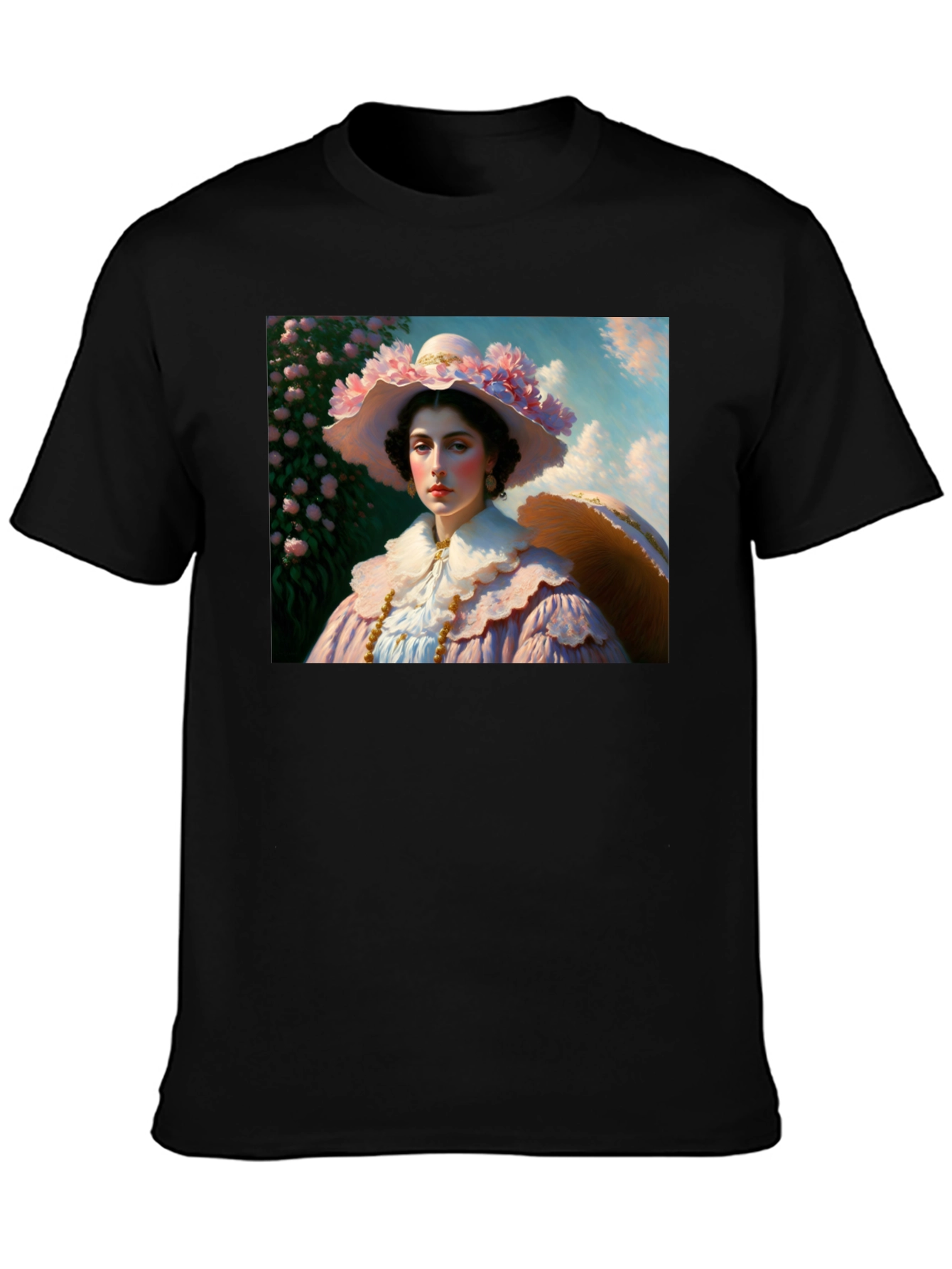 Floral Portrait Tee - Elegant Fashion