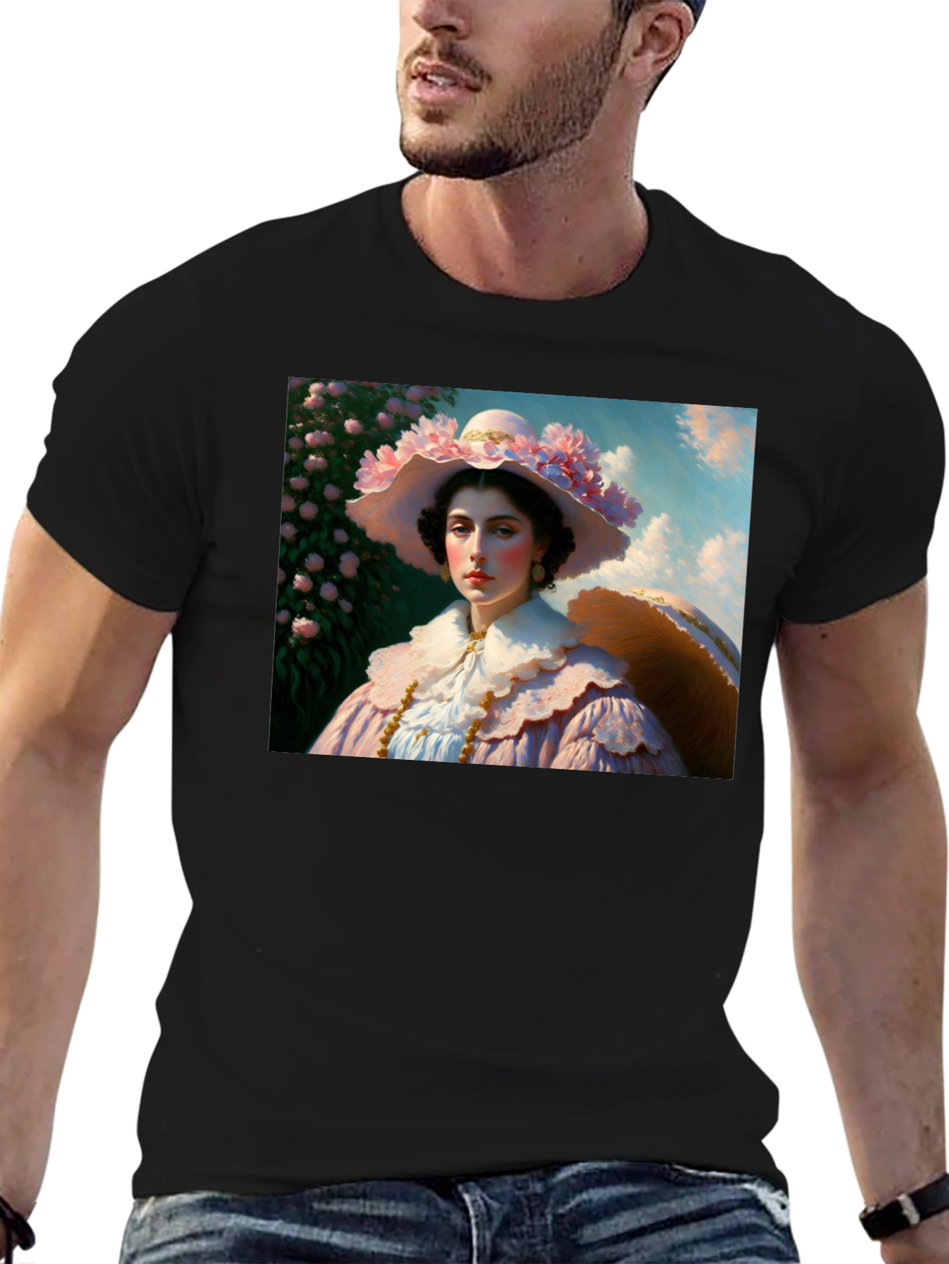 Floral Portrait Tee - Elegant Fashion