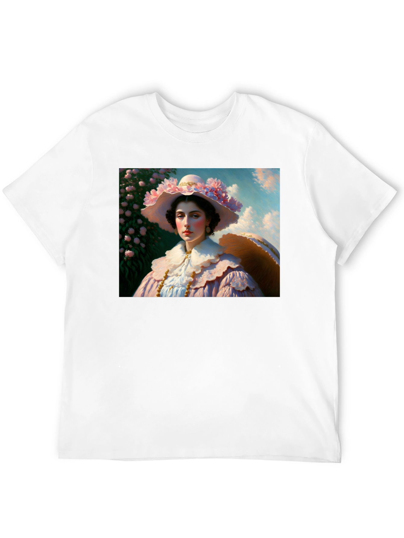 Floral Portrait Tee - Elegant Fashion