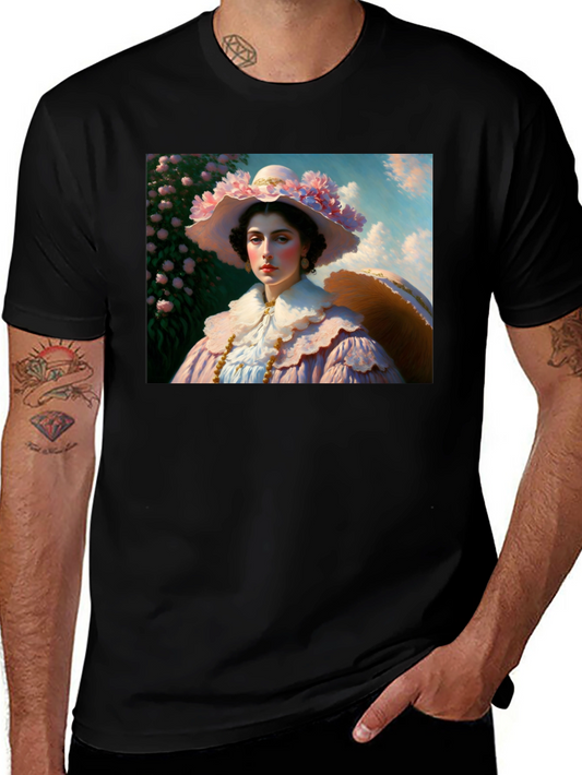 Floral Portrait Tee - Elegant Fashion