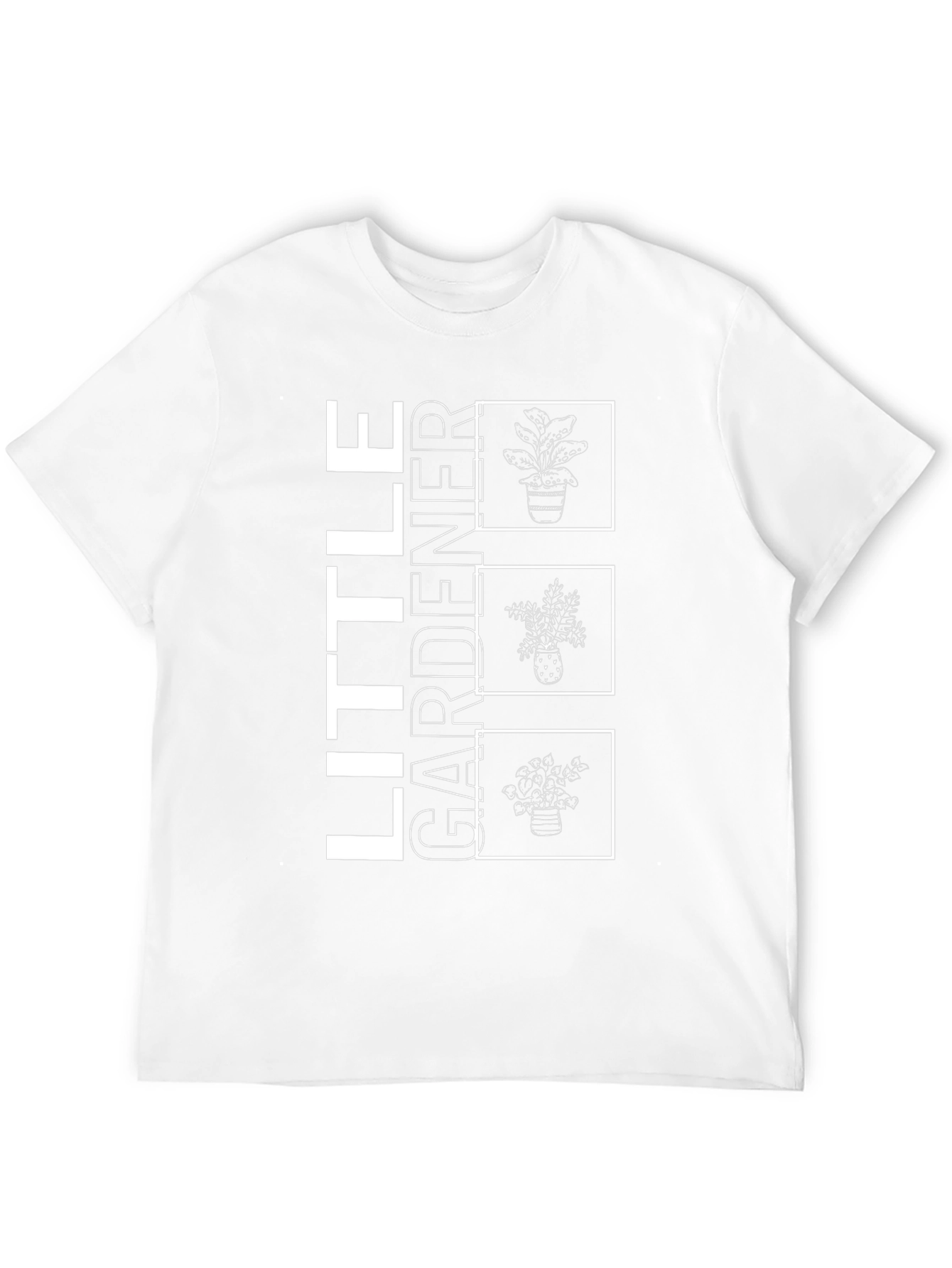 Little Gardener Graphic Print Tee - Black Casual T-Shirt