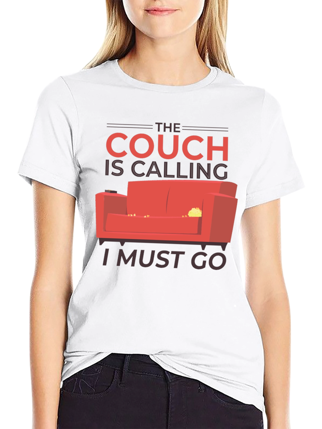 The Couch is Calling T-Shirt - Comfy Style