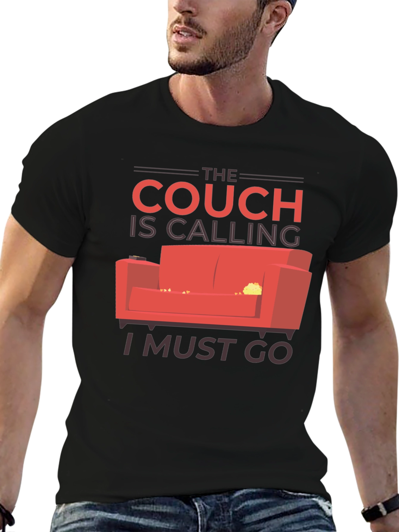 The Couch is Calling T-Shirt - Comfy Style